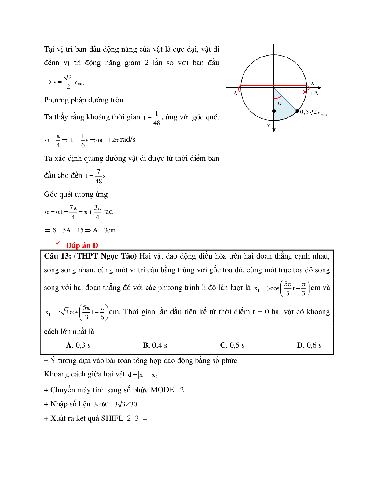 Chinh phục 7,8,9 chương dao động cơ môn Vật lý lớp 12 (trang 10)