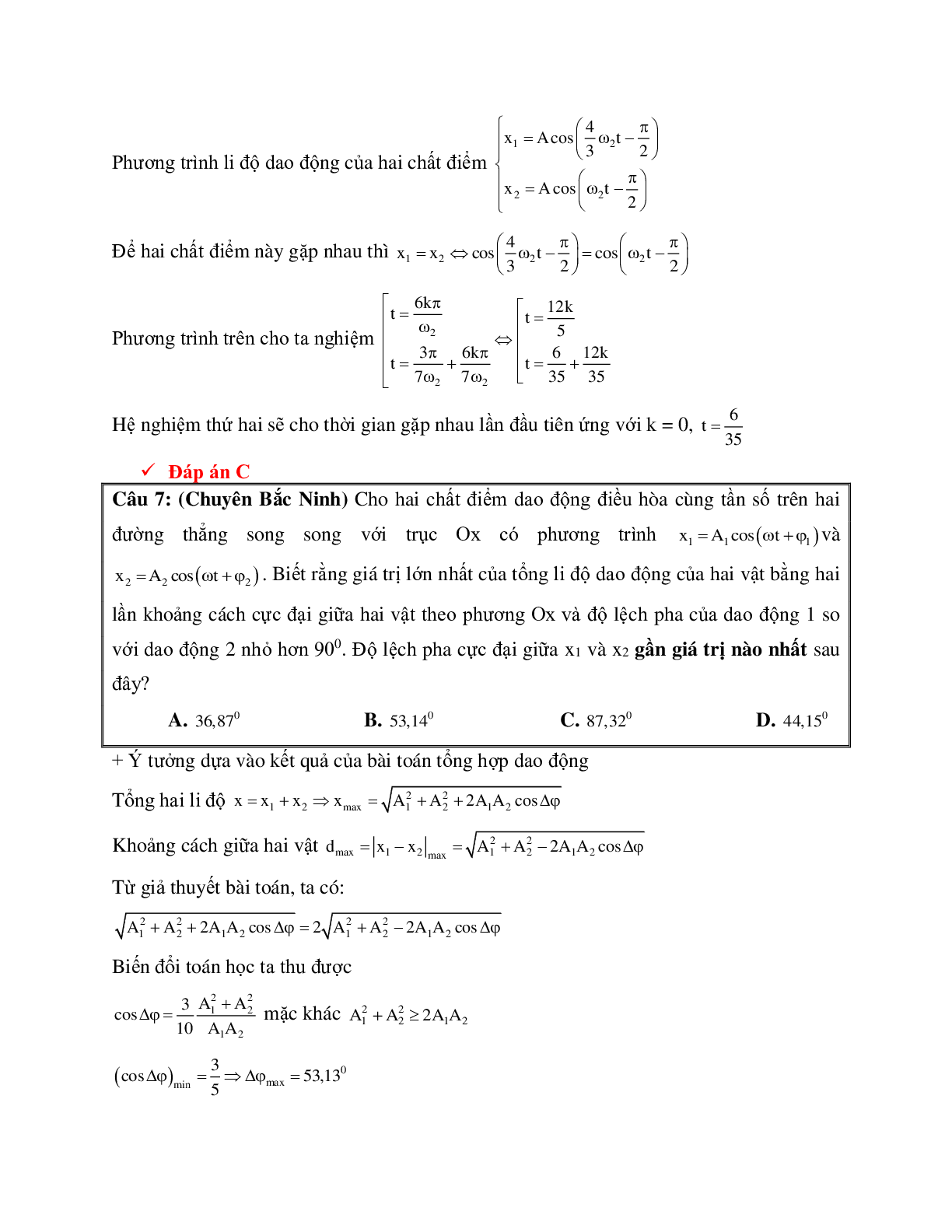 Chinh phục 7,8,9 chương dao động cơ môn Vật lý lớp 12 (trang 5)