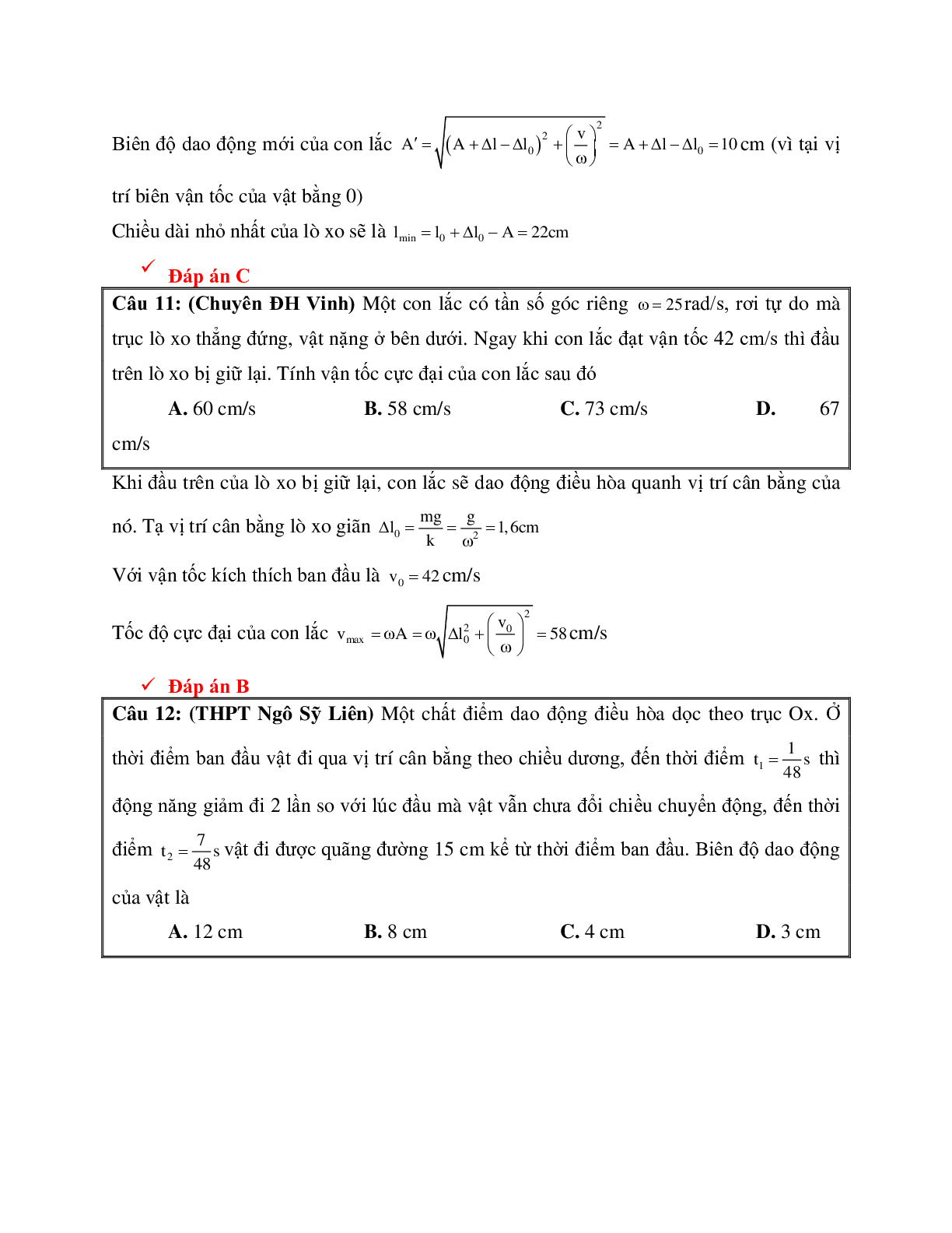 Chinh phục 7,8,9 chương dao động cơ môn Vật lý lớp 12 (trang 9)