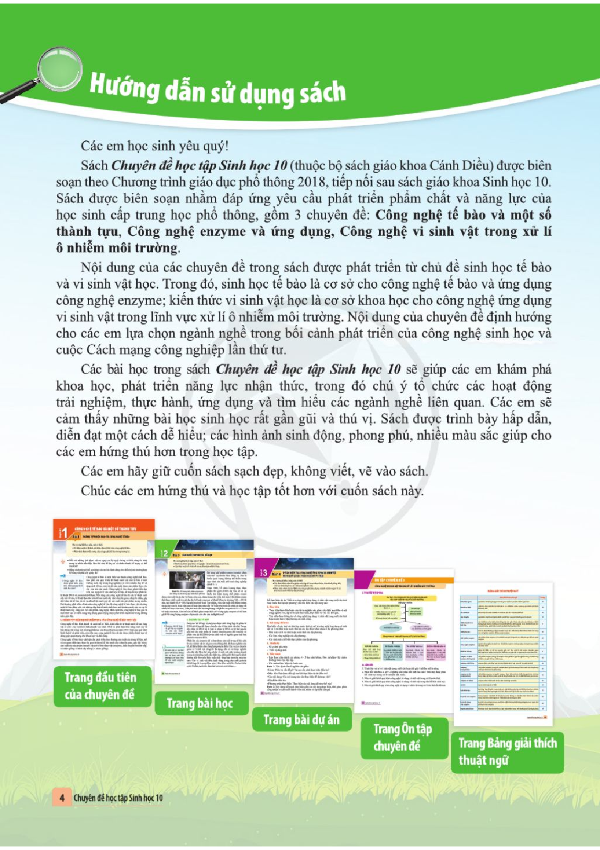 Chuyên đề học tập Sinh học 10 Cánh diều pdf (trang 5)