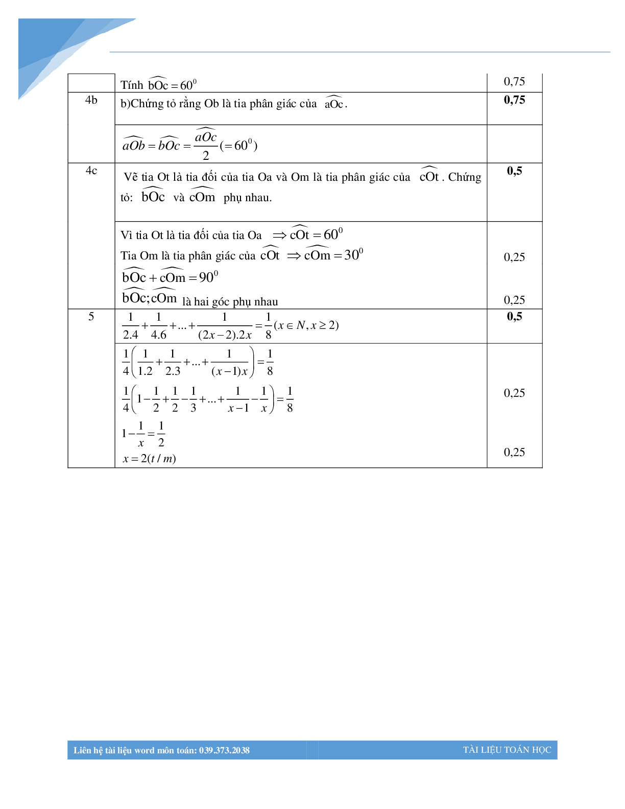 Bộ đề thi học kì 2 môn toán lớp 6 các trường Hà Nội (trang 8)