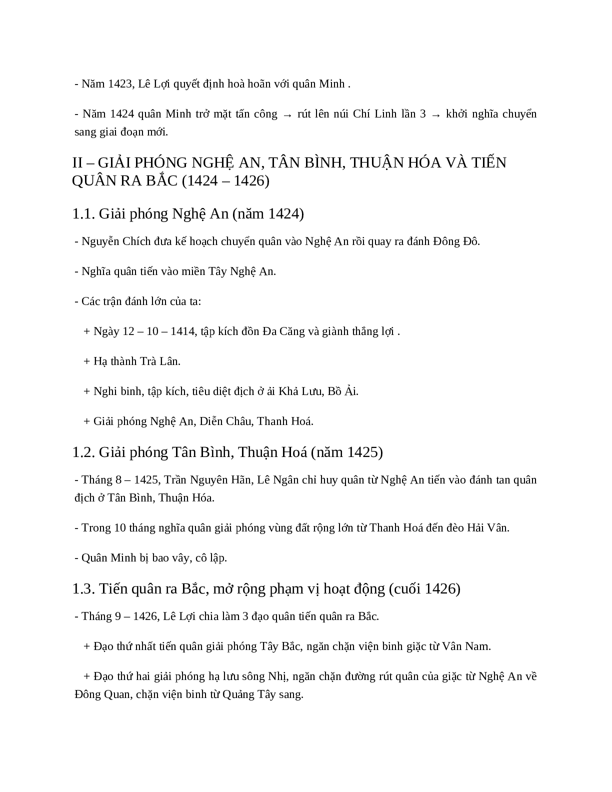 Lịch Sử 7 Bài 19 (Lý thuyết và trắc nghiệm): Cuộc khởi nghĩa Lam Sơn (trang 3)