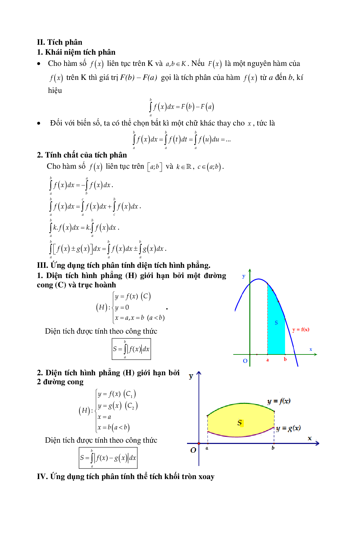Phương pháp giải Nguyên hàm tích phân 2023 (lý thuyết và bài tập) (trang 4)