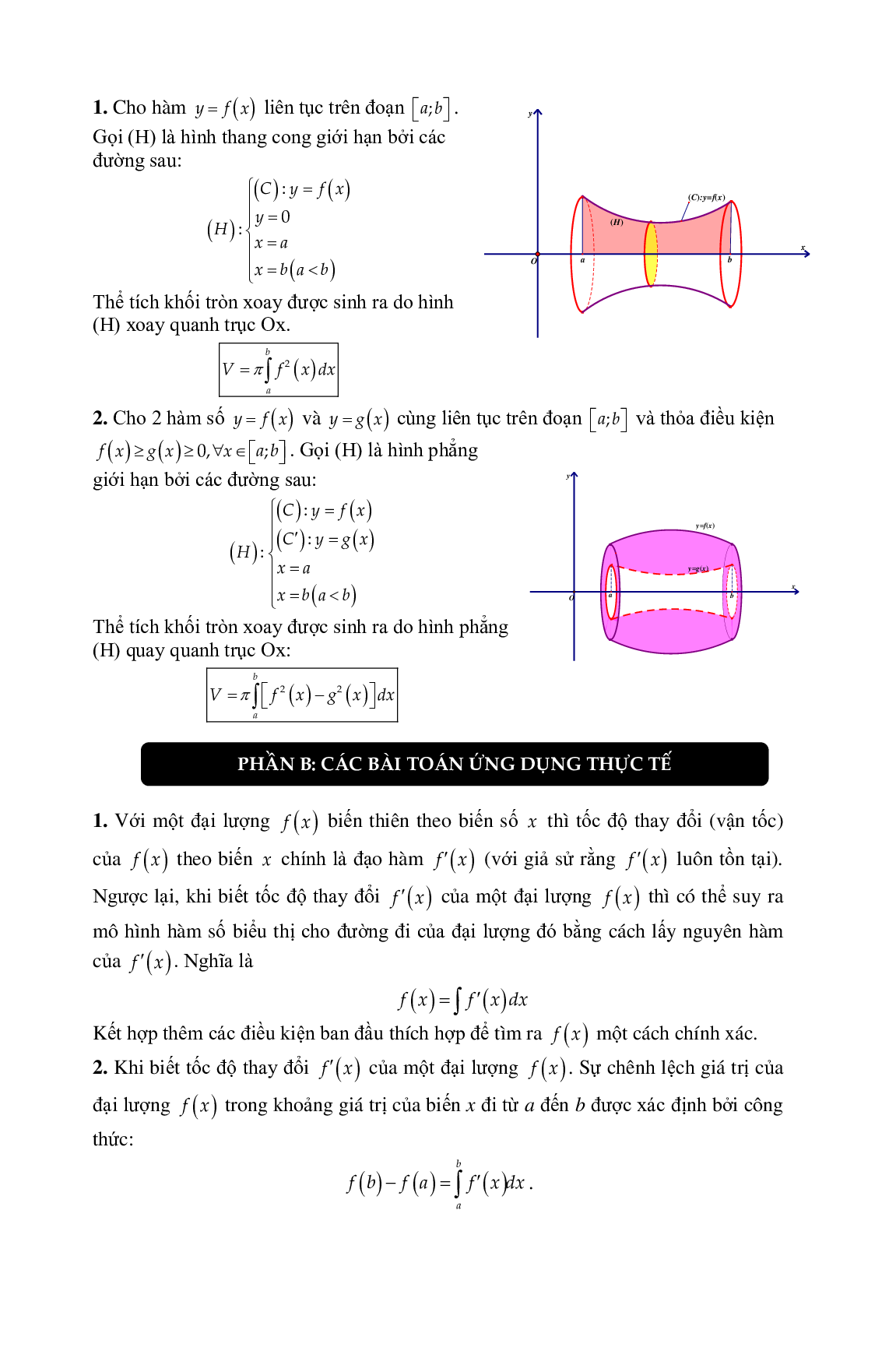 Phương pháp giải Nguyên hàm tích phân 2023 (lý thuyết và bài tập) (trang 5)