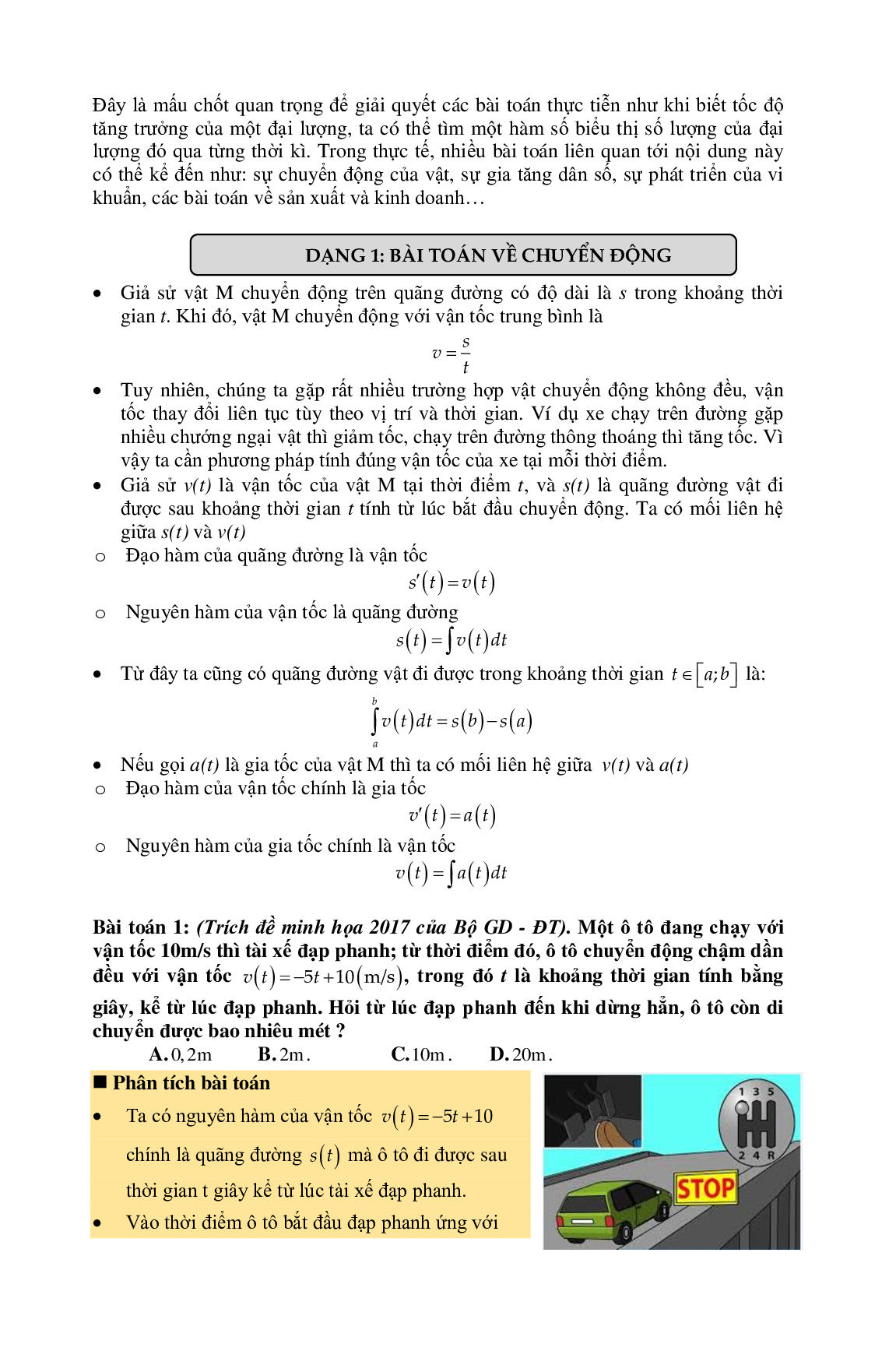 Phương pháp giải Nguyên hàm tích phân 2023 (lý thuyết và bài tập) (trang 6)