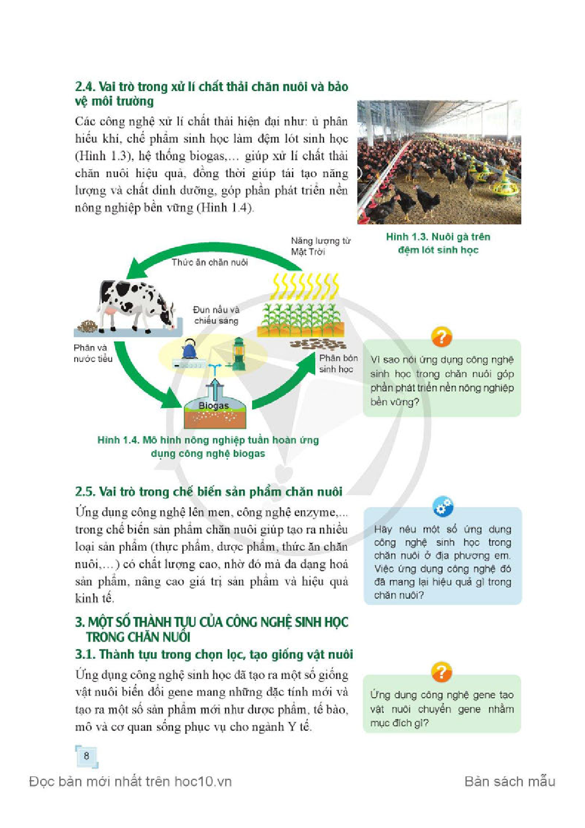 Chuyên đề học tập Công nghệ chăn nuôi 11 Cánh diều pdf (trang 10)