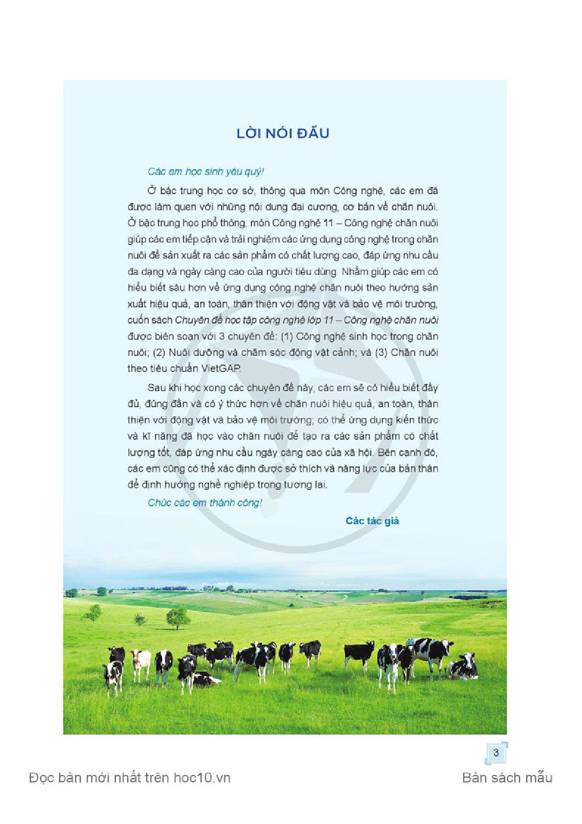 Chuyên đề học tập Công nghệ chăn nuôi 11 Cánh diều pdf (trang 5)
