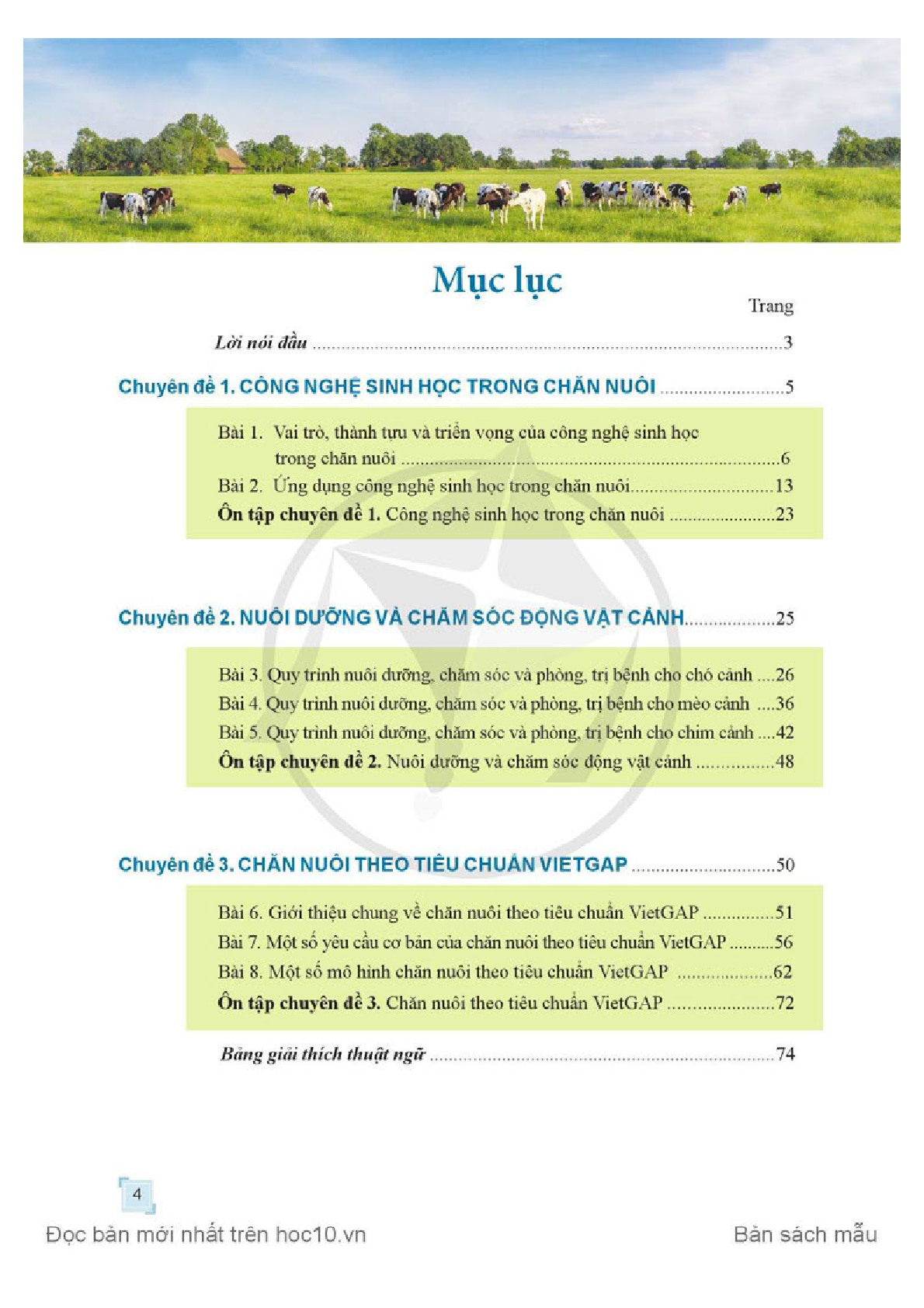 Chuyên đề học tập Công nghệ chăn nuôi 11 Cánh diều pdf (trang 6)