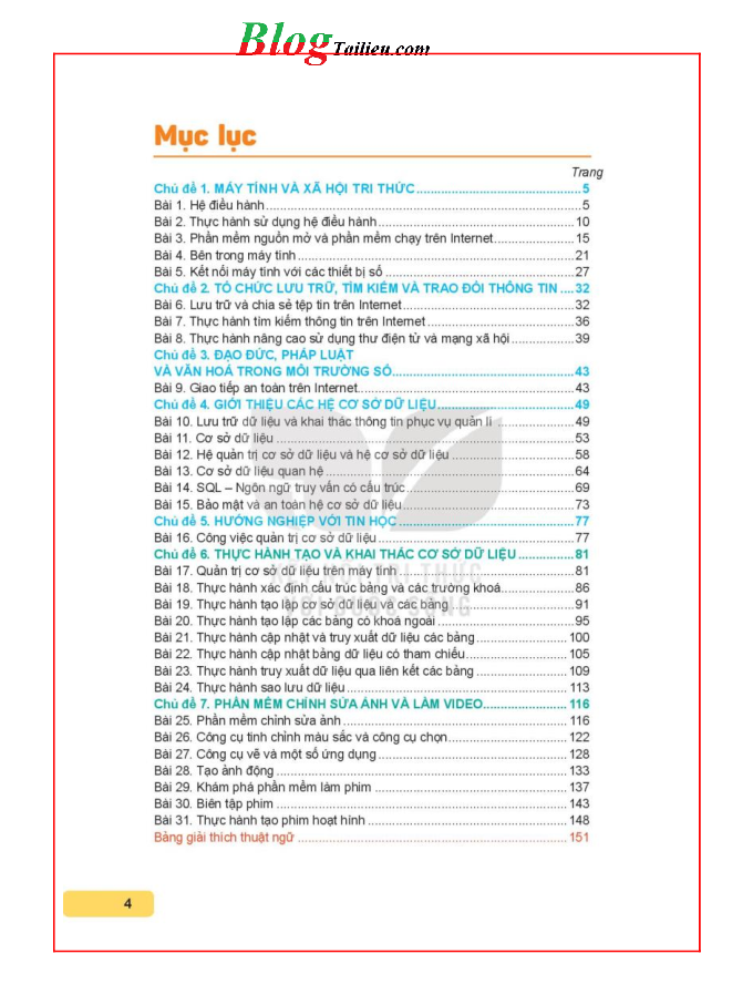Tin học lớp 11 Tin học Định hướng tin học ứng dụng Kết nối tri thức pdf (trang 4)