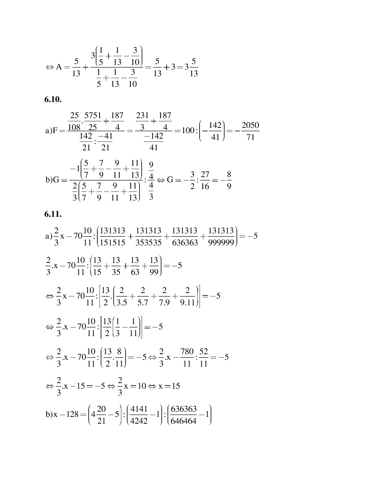 Hệ thống bài tập về Số thập phân hữu hạn - Số thập phân vô hạn tuần hoàn - Làm tròn số có lời giải (trang 10)