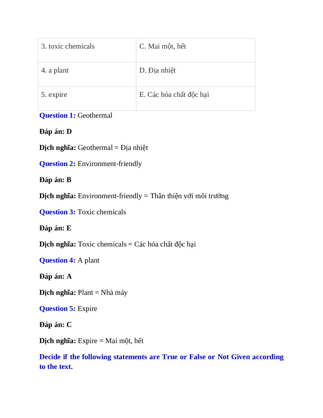Trắc nghiệm Tiếng Anh 7 mới Unit 10 có đáp án: Sources of energy (trang 9)