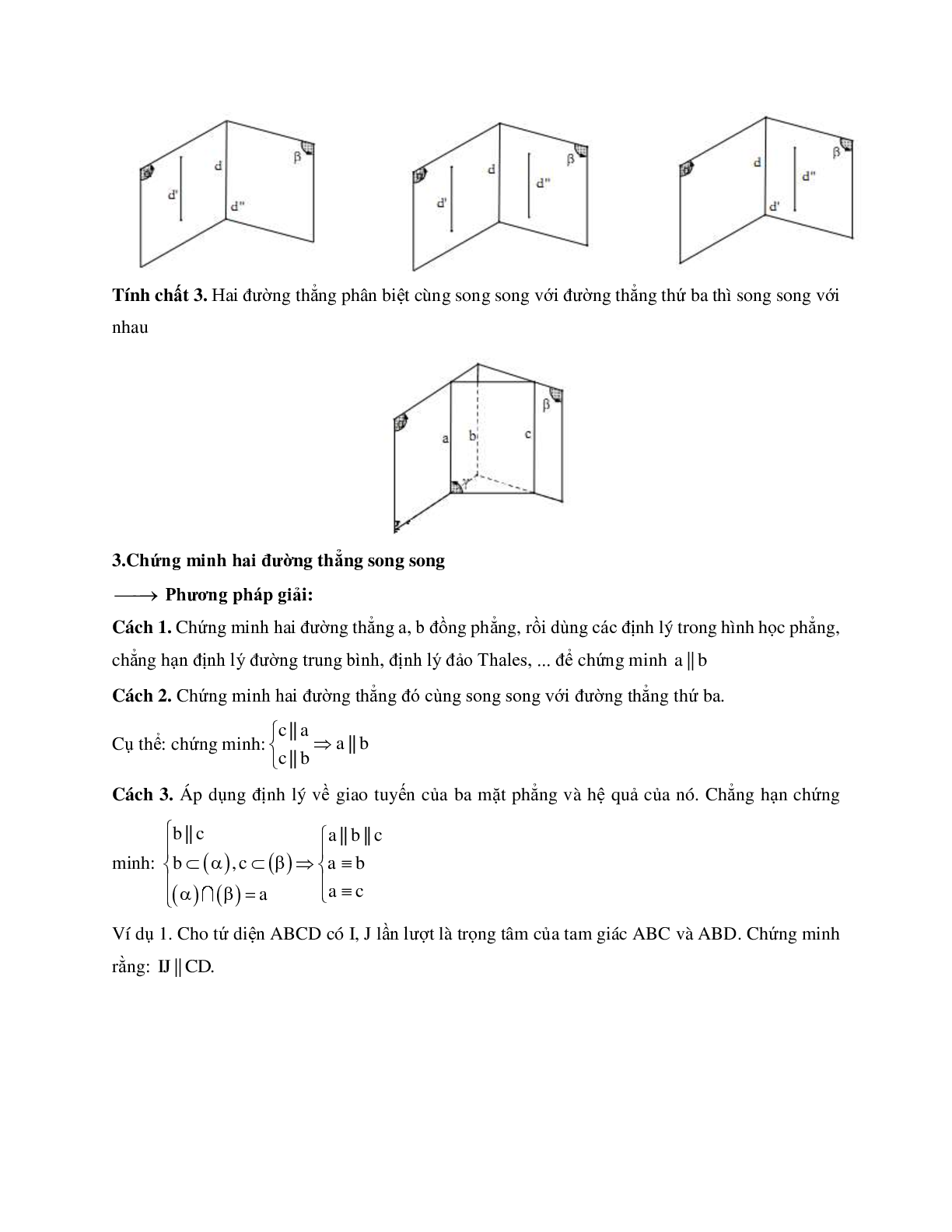 Phương pháp giải về Hai đường thẳng song song 2023 (lý thuyết và bài tập) (trang 2)