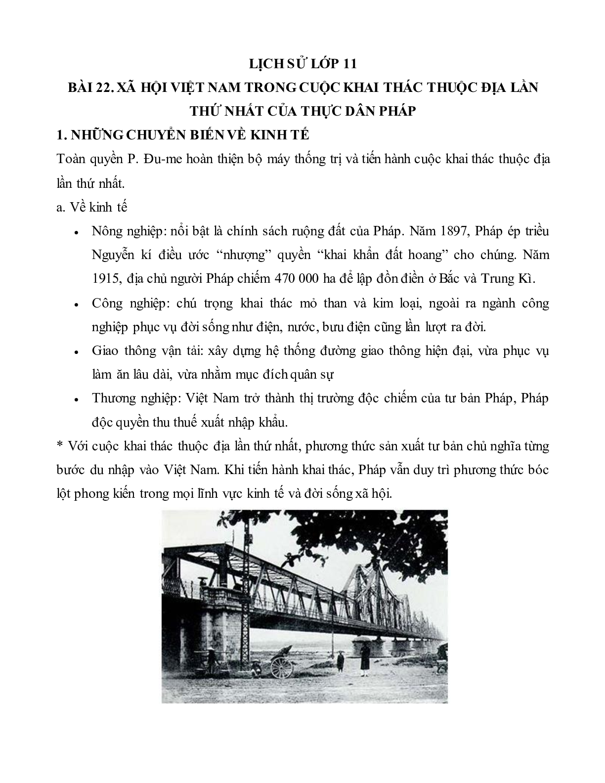 Lý Thuyết Lịch Sử 11: Bài 22: Xã Hội Việt Nam Trong Cuộc Khai Thác Lần Thứ  Nhất Của Thực Dân Pháp Mới Nhất