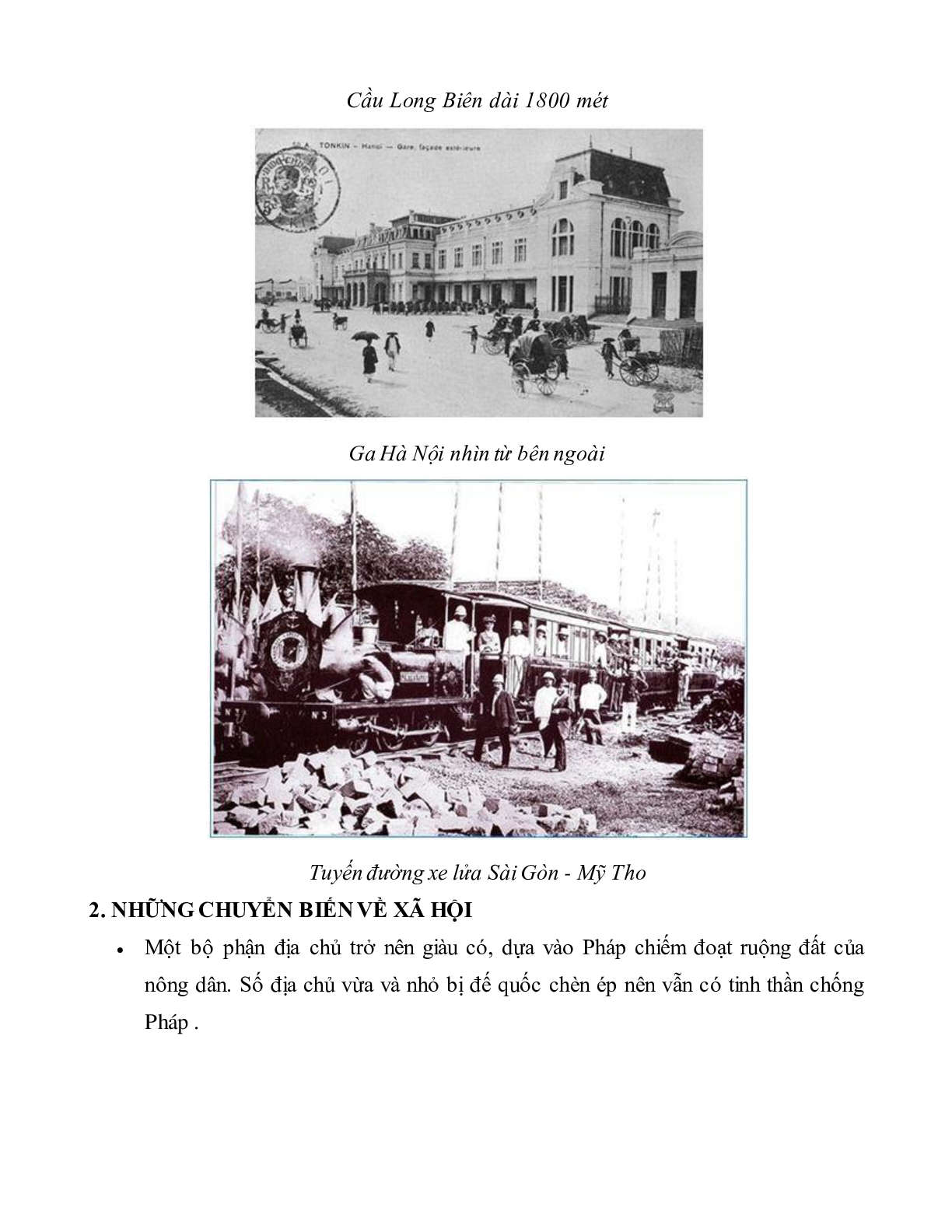 Lý thuyết Lịch sử 11: Bài 22:  Xã hội Việt Nam trong cuộc khai thác lần thứ nhất của thực dân Pháp mới nhất (trang 2)