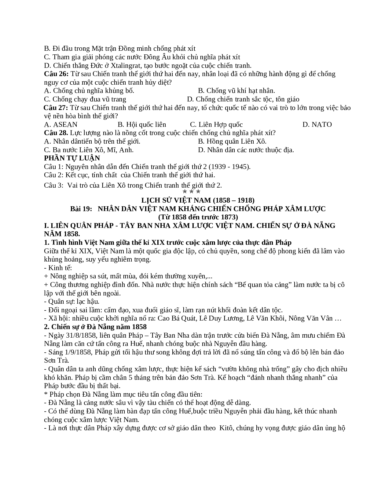 Đề cương ôn tập giữa kì 2 Lịch Sử 11 chọn lọc (trang 4)