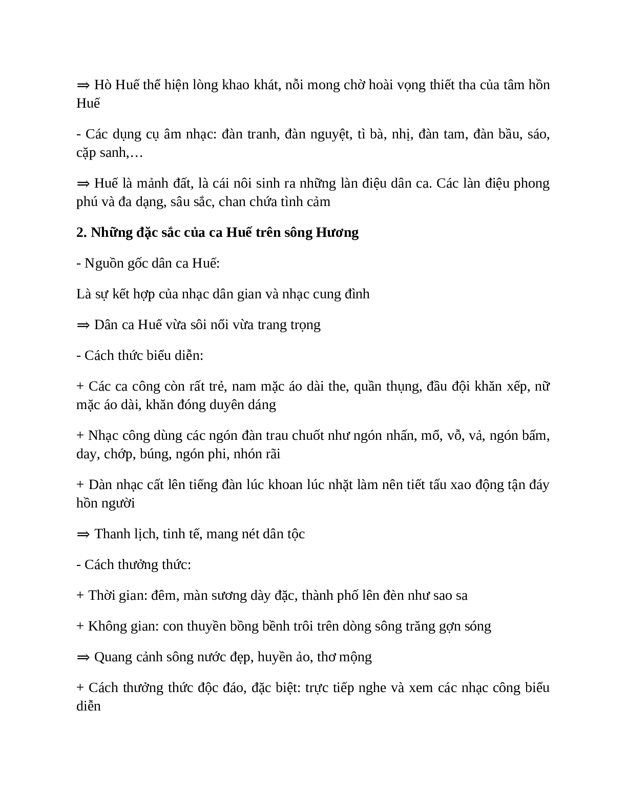 Sơ đồ tư duy bài Ca Huế trên sông Hương dễ nhớ, ngắn nhất - Ngữ văn lớp 7 (trang 3)