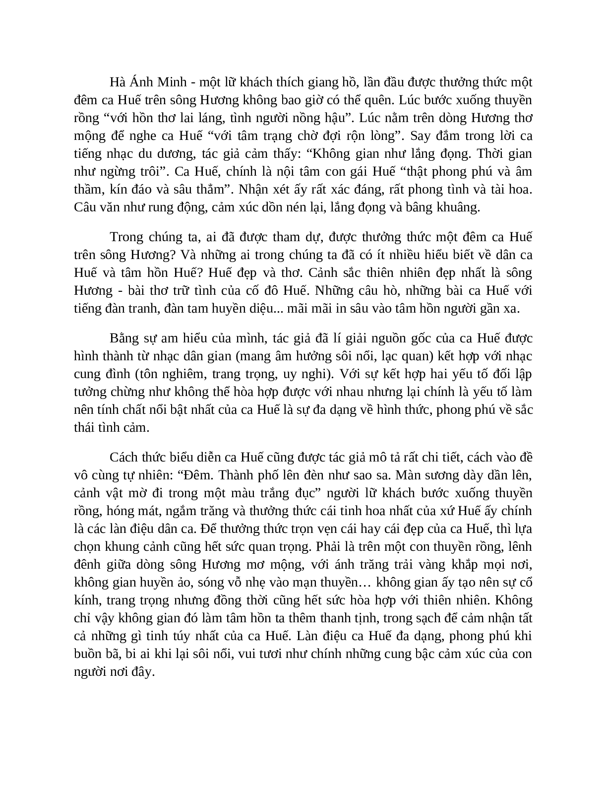 Sơ đồ tư duy bài Ca Huế trên sông Hương dễ nhớ, ngắn nhất - Ngữ văn lớp 7 (trang 5)