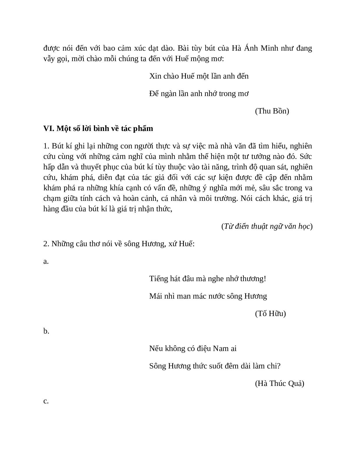 Sơ đồ tư duy bài Ca Huế trên sông Hương dễ nhớ, ngắn nhất - Ngữ văn lớp 7 (trang 7)