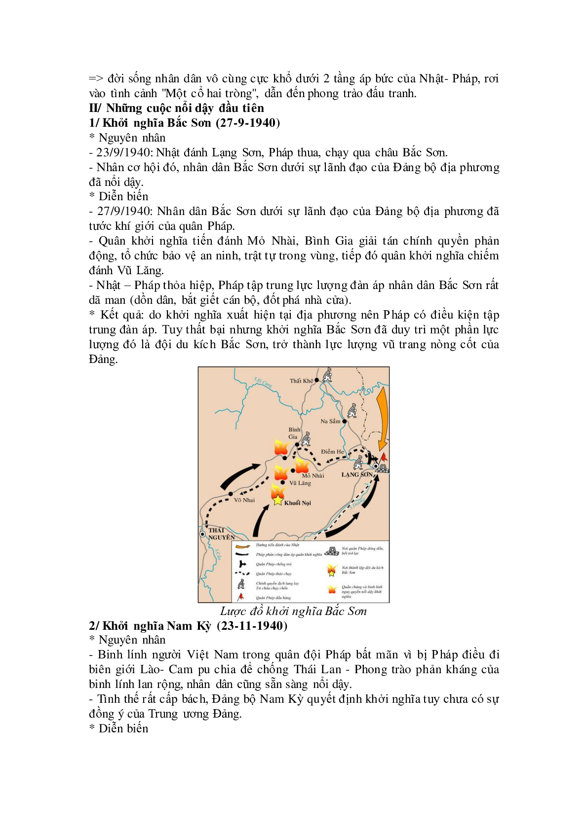 Lý thuyết Lịch sử 9: Bài 21: Việt Nam trong những năm 1939 - 1945 mới nhất (trang 2)