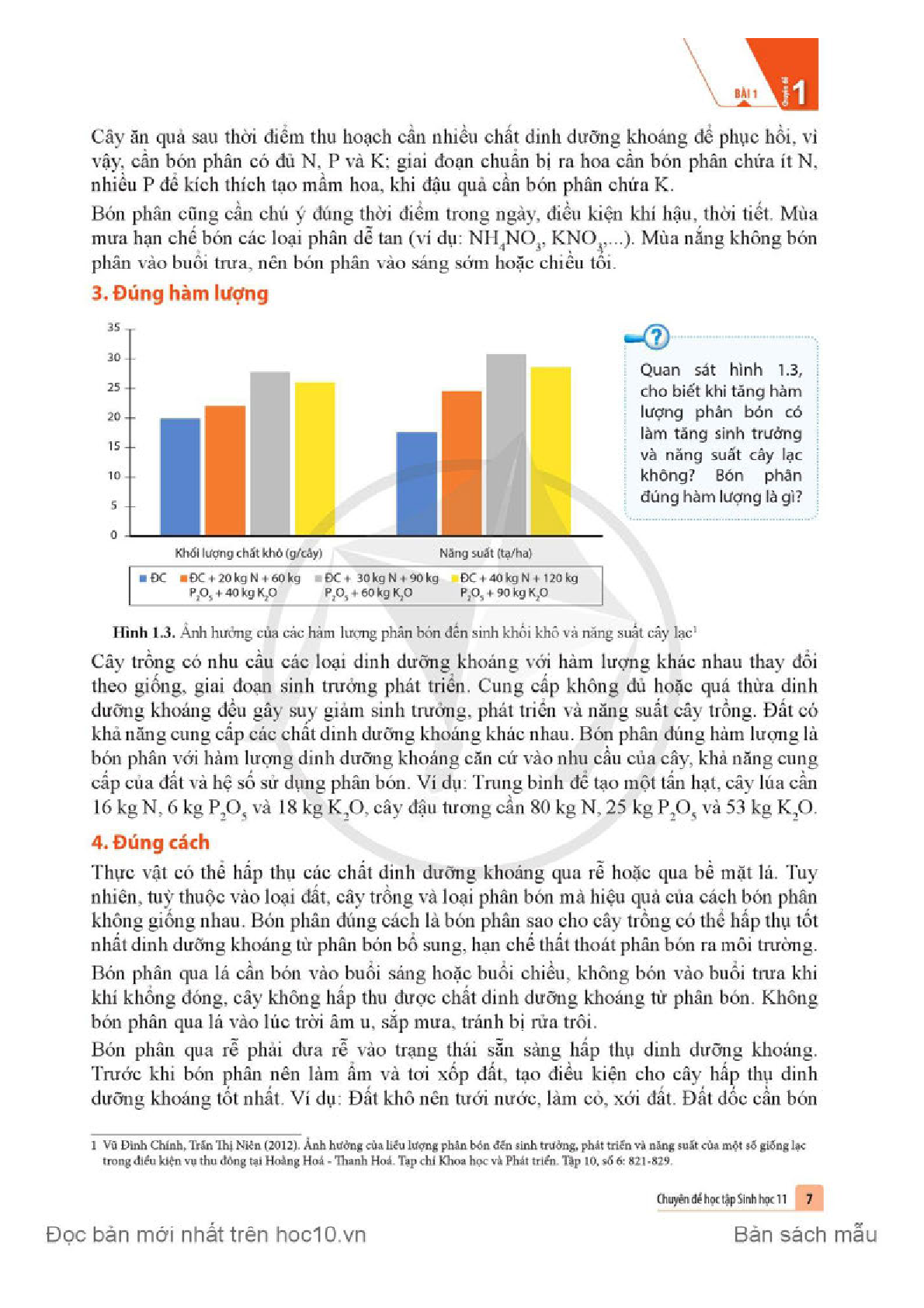 Chuyên đề học tập Sinh học 11 Cánh diều pdf (trang 8)
