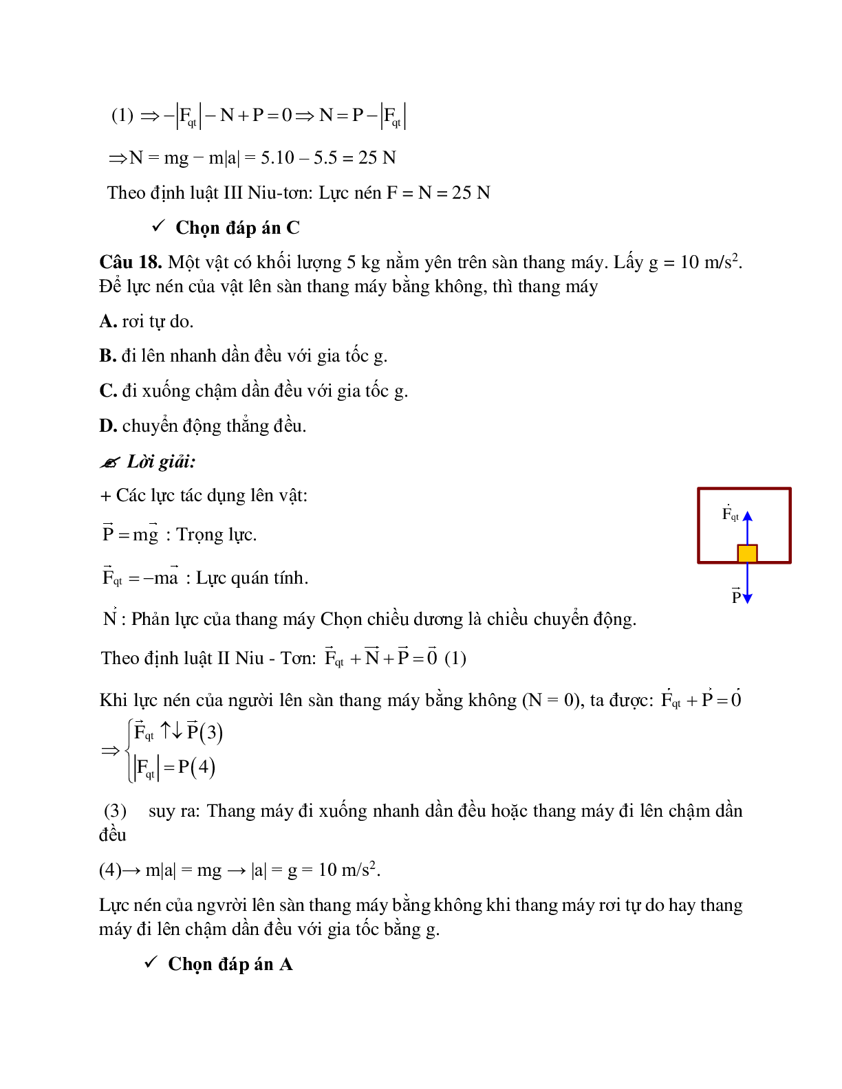 Phương pháp giải và bài tập về Bài toán đặt vật trong thang máy chọn lọc (trang 10)