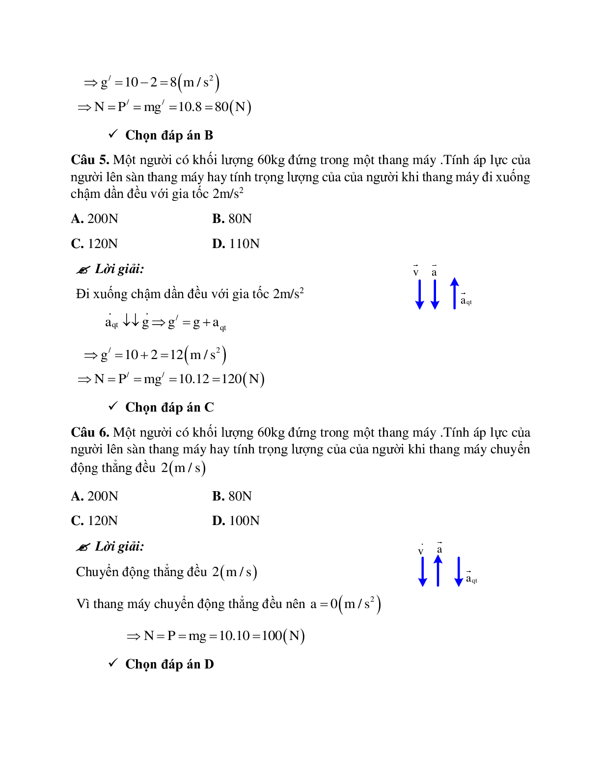 Phương pháp giải và bài tập về Bài toán đặt vật trong thang máy chọn lọc (trang 3)