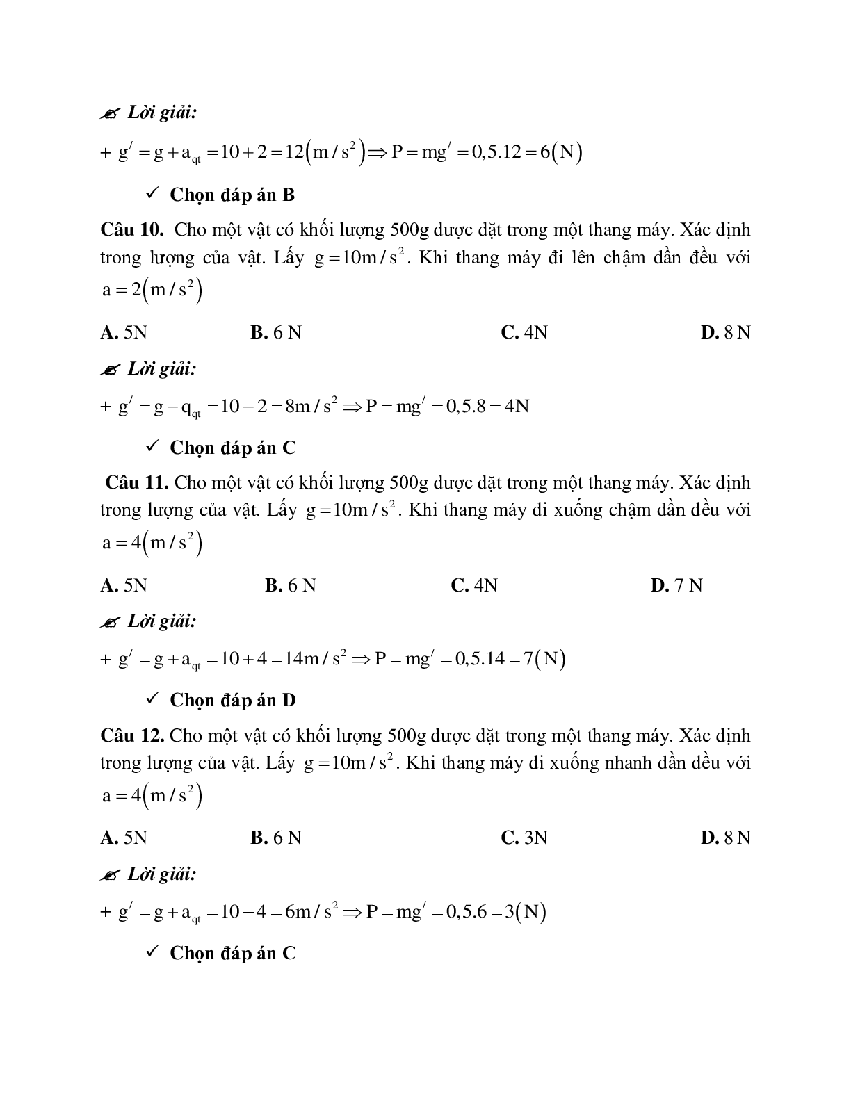 Phương pháp giải và bài tập về Bài toán đặt vật trong thang máy chọn lọc (trang 7)