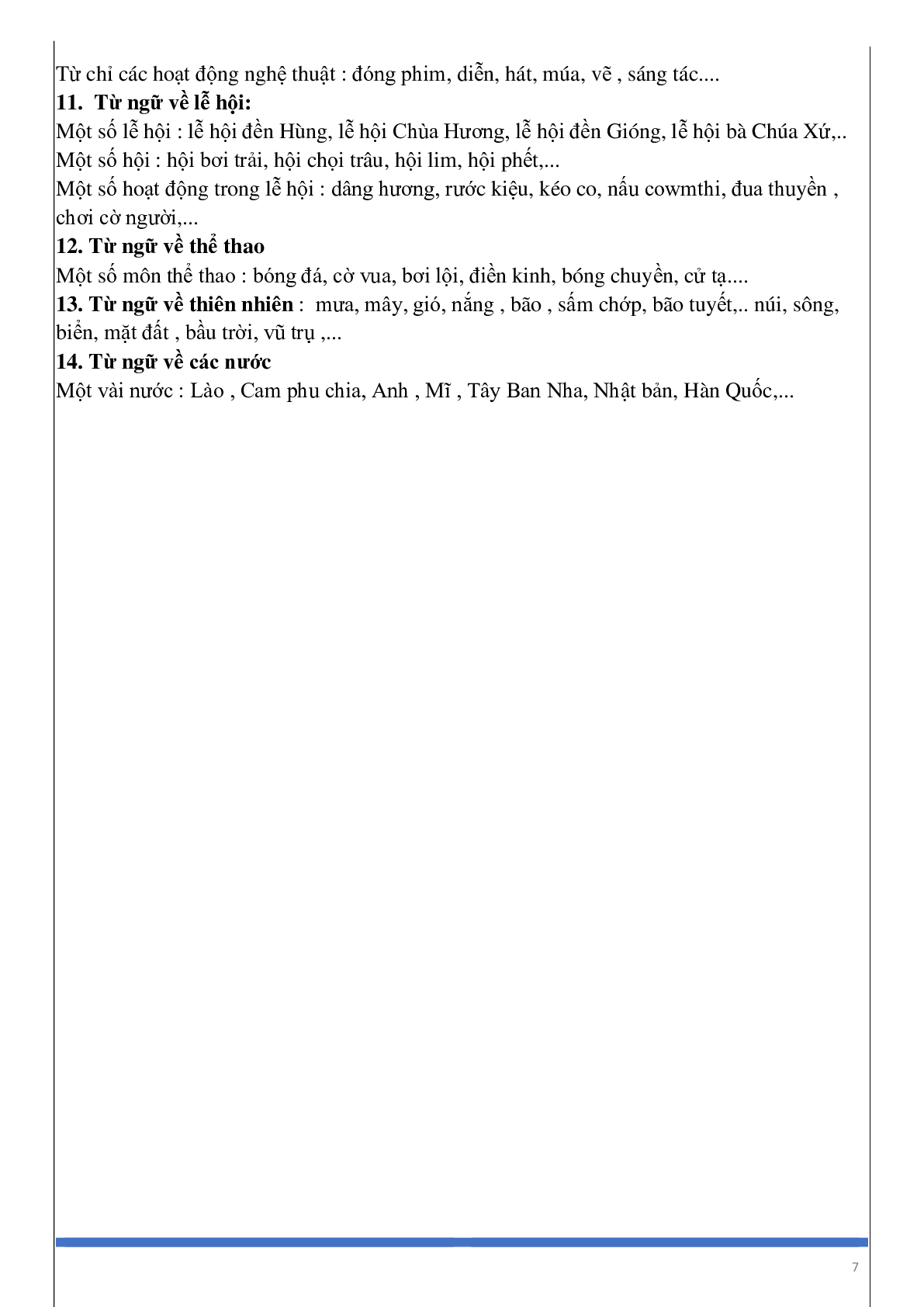 Tổng hợp kiến thức luyện từ và câu Tiếng việt lớp 3 có đáp án, chọn lọc (trang 7)