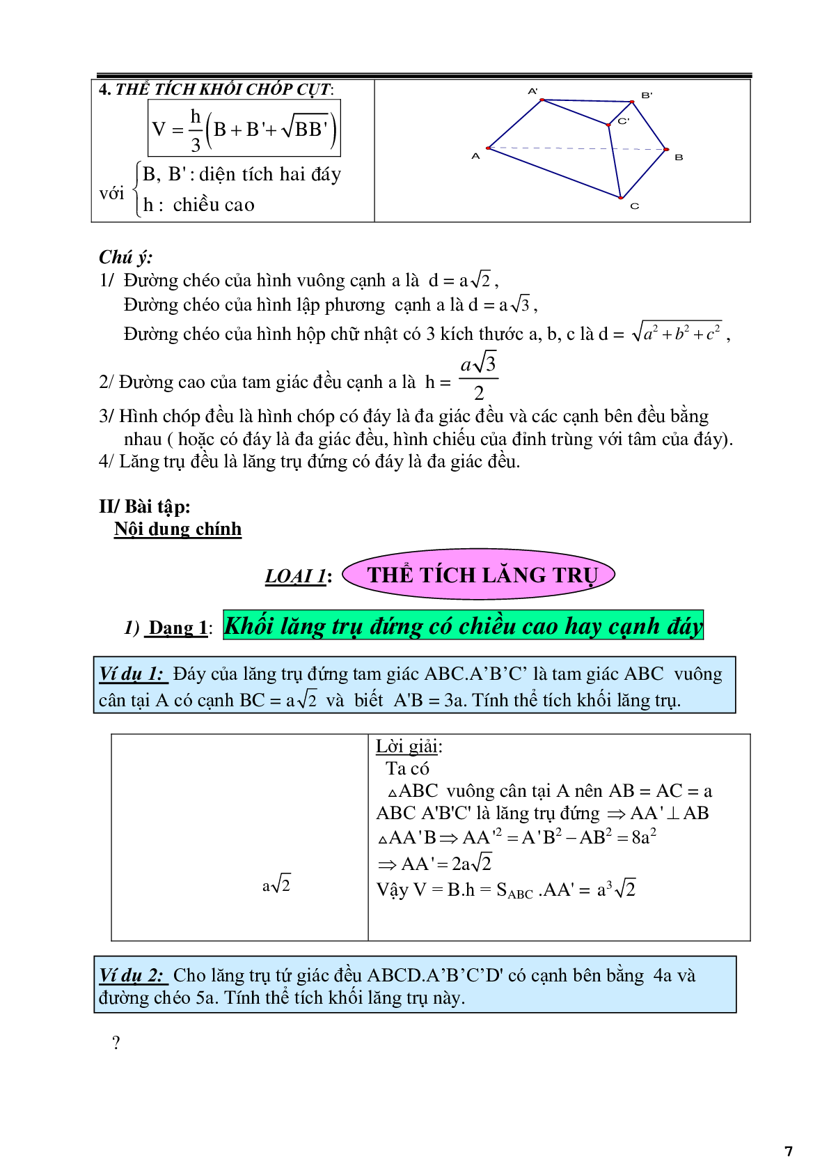 Các phương pháp tính thể tích khối đa diện (trang 7)