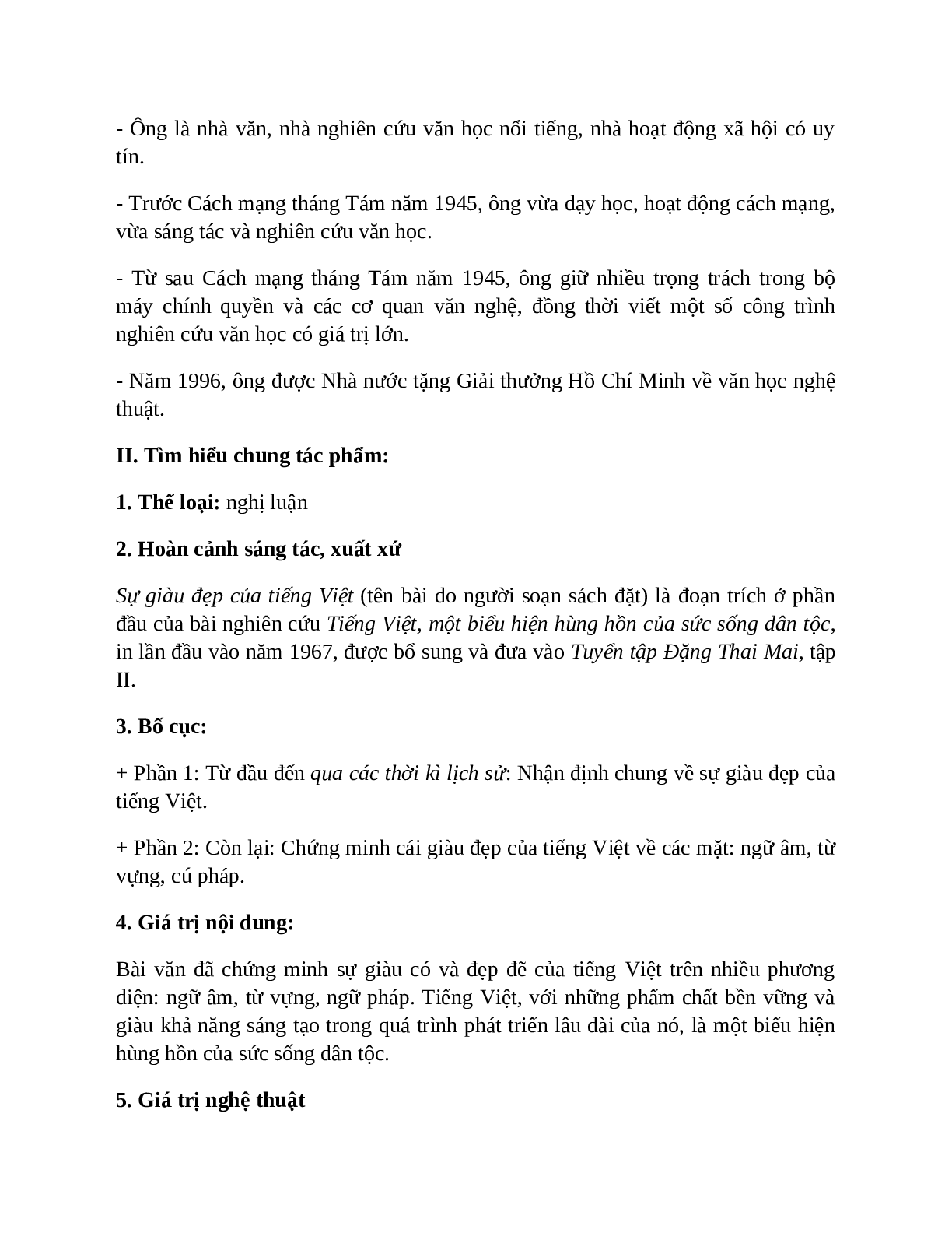 Sơ đồ tư duy bài Sự giàu đẹp của Tiếng Việt dễ nhớ, ngắn nhất - Ngữ văn lớp 7 (trang 2)
