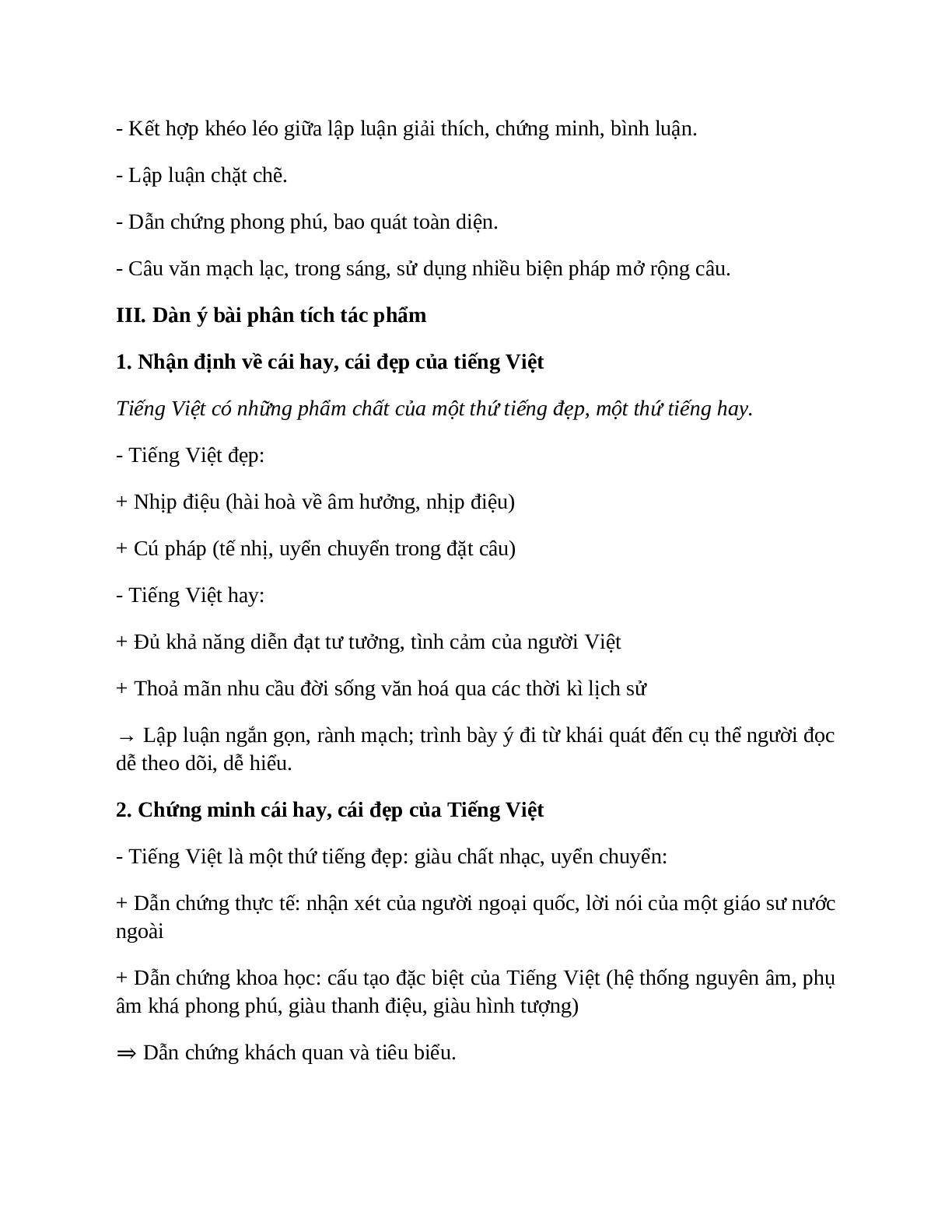 Sơ đồ tư duy bài Sự giàu đẹp của Tiếng Việt dễ nhớ, ngắn nhất - Ngữ văn lớp 7 (trang 3)