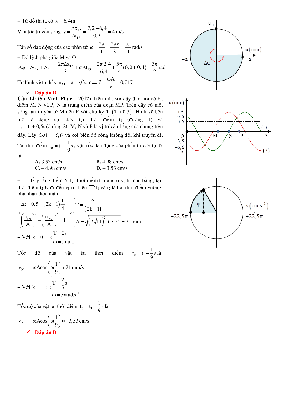 Lý thuyết, bài tập Đồ thị sóng cơ có đáp án (trang 6)