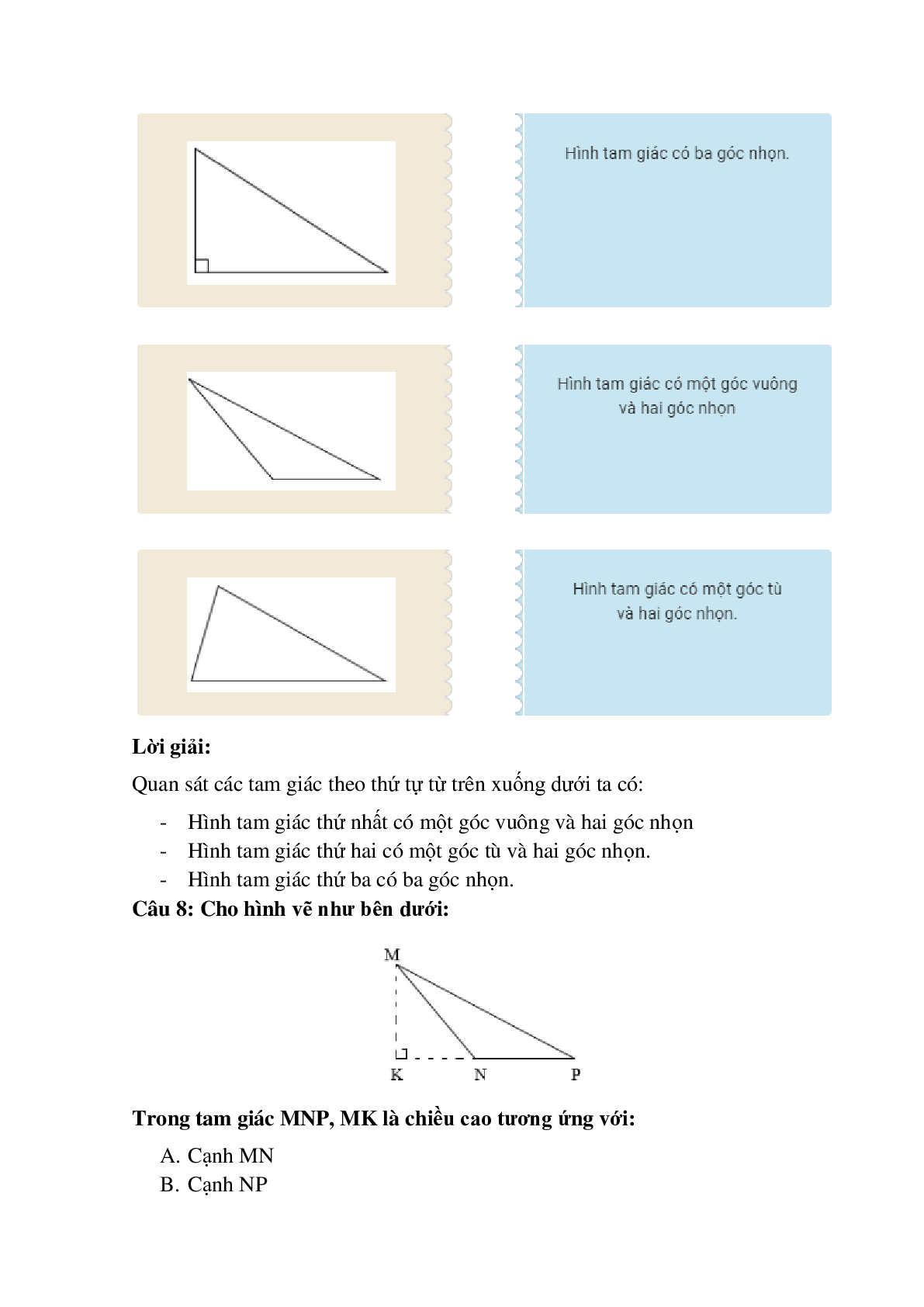 14 câu Trắc nghiệm Hình tam giác. Diện tích hình tam giác có đáp án 2023 – Toán lớp 5 (trang 4)
