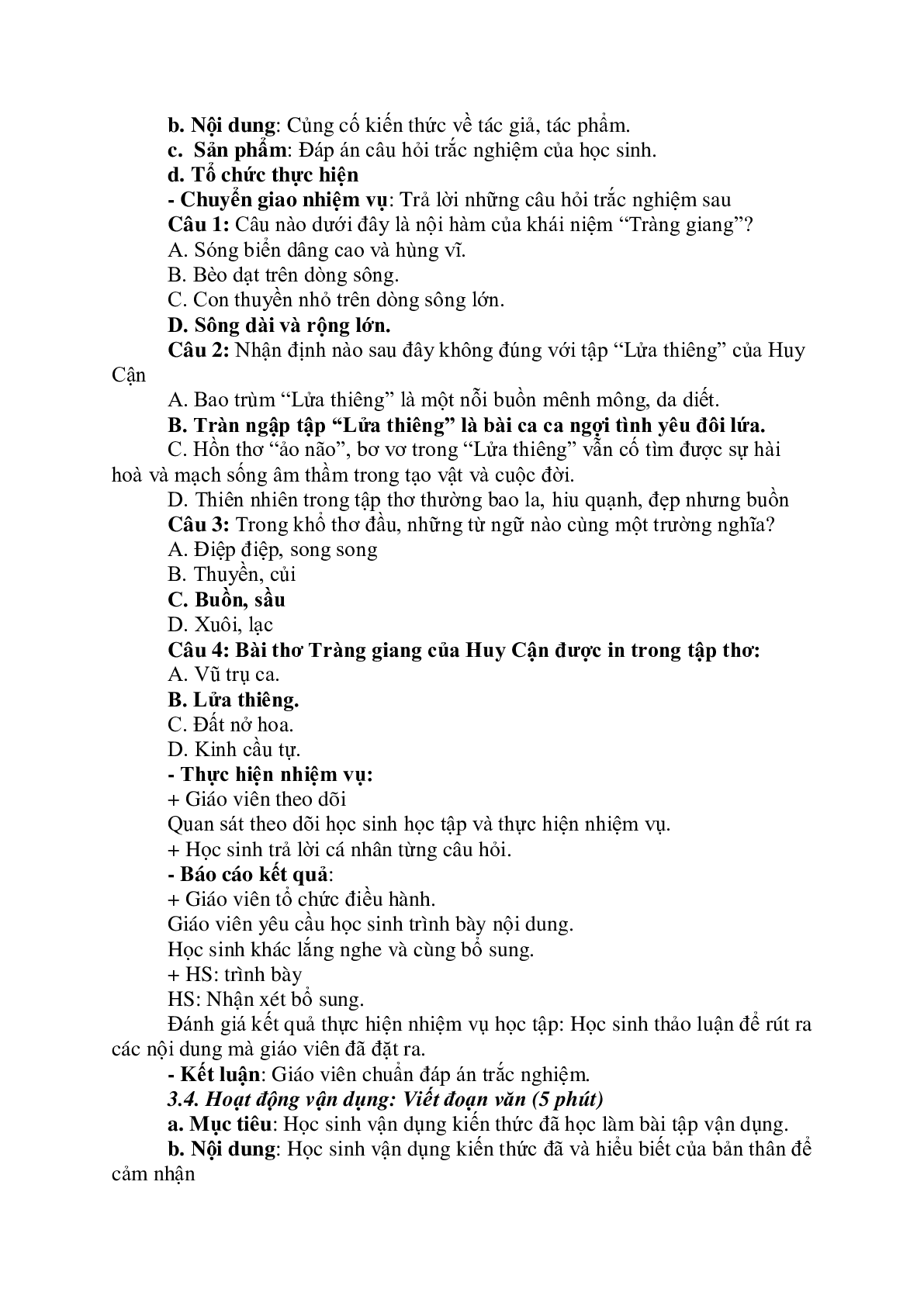 Giáo án Ngữ Văn 11: Tiết 82 Tràng giang tiết 1 mới nhất (trang 7)