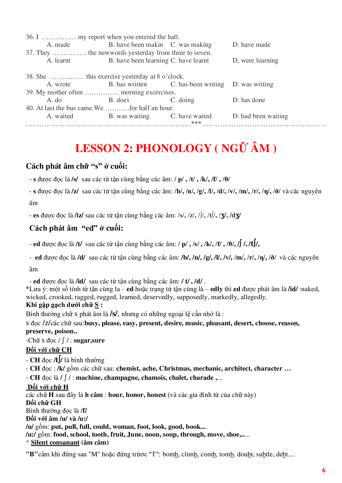 Ngữ pháp và bài tập môn Tiếng Anh lớp 12 (trang 6)