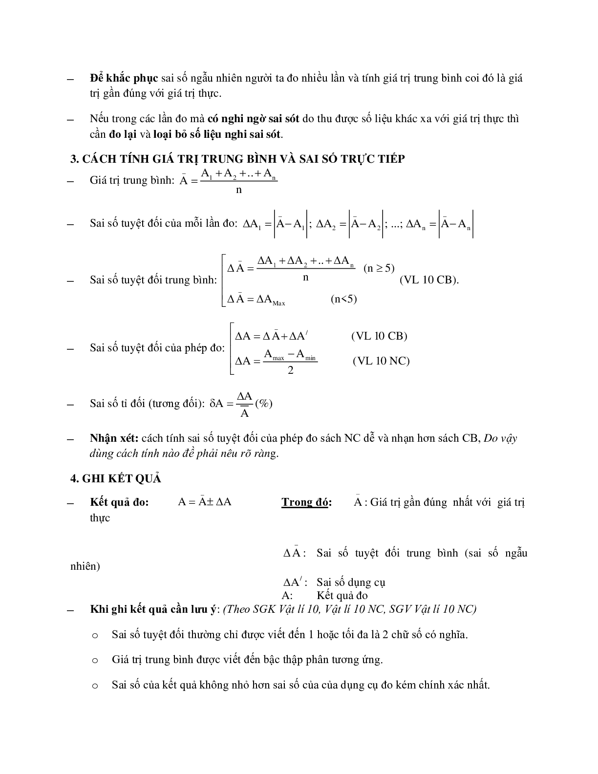 Dạng bài trắc nghiệm sai số trong thí nghiệm thực hành có đáp án môn Vật lý lớp 12 (trang 2)
