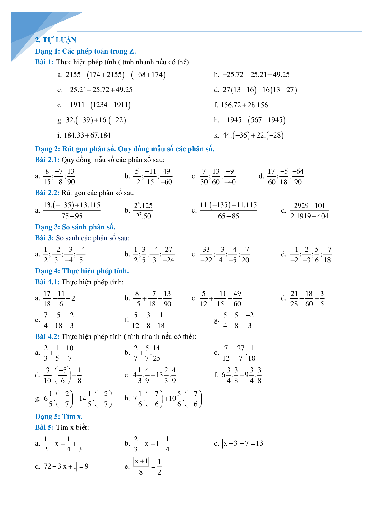 Đề cương giữa kì 2 môn toán lớp 6 (trang 5)