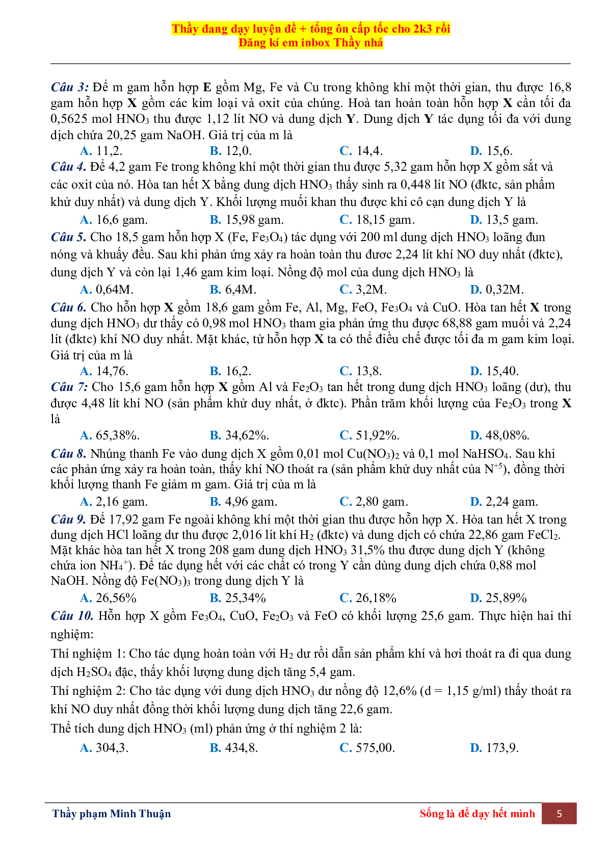 Tổng Hợp Lý Thuyết Chương 7 Sắt Môn Hóa Học Lớp 12 (trang 5)