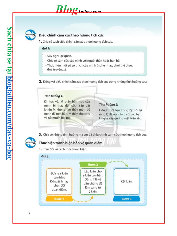 Hoạt động trải nghiệm, hướng nghiệp bản 1 lớp 8 Chân trời sáng tạo pdf (trang 8)