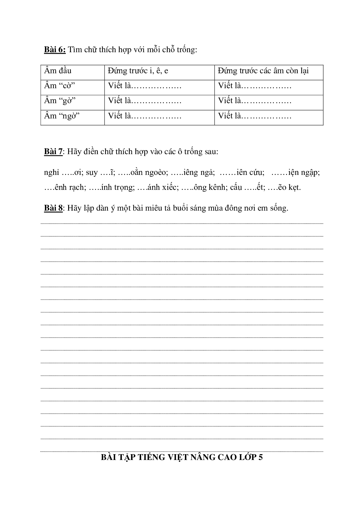 Bài tập nâng cao môn Tiếng Việt lớp 5 (trang 3)