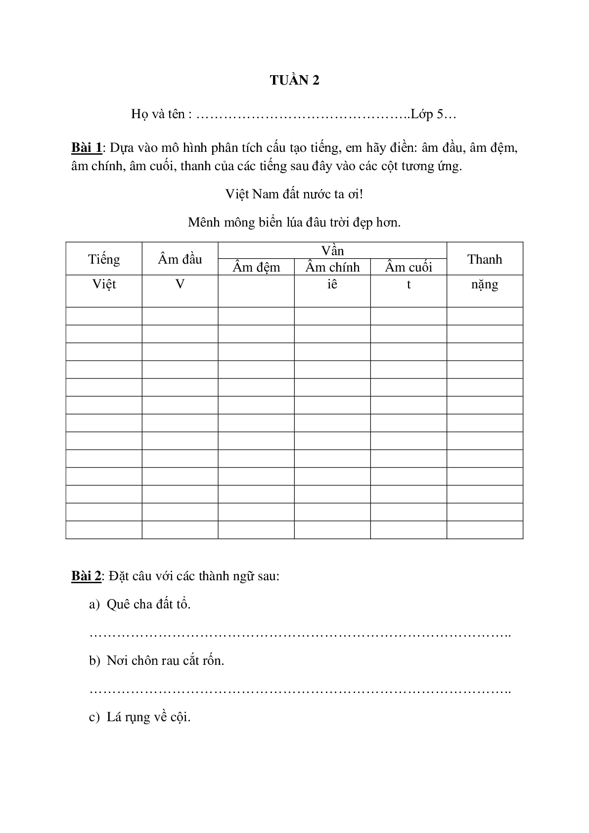 Bài tập nâng cao môn Tiếng Việt lớp 5 (trang 4)