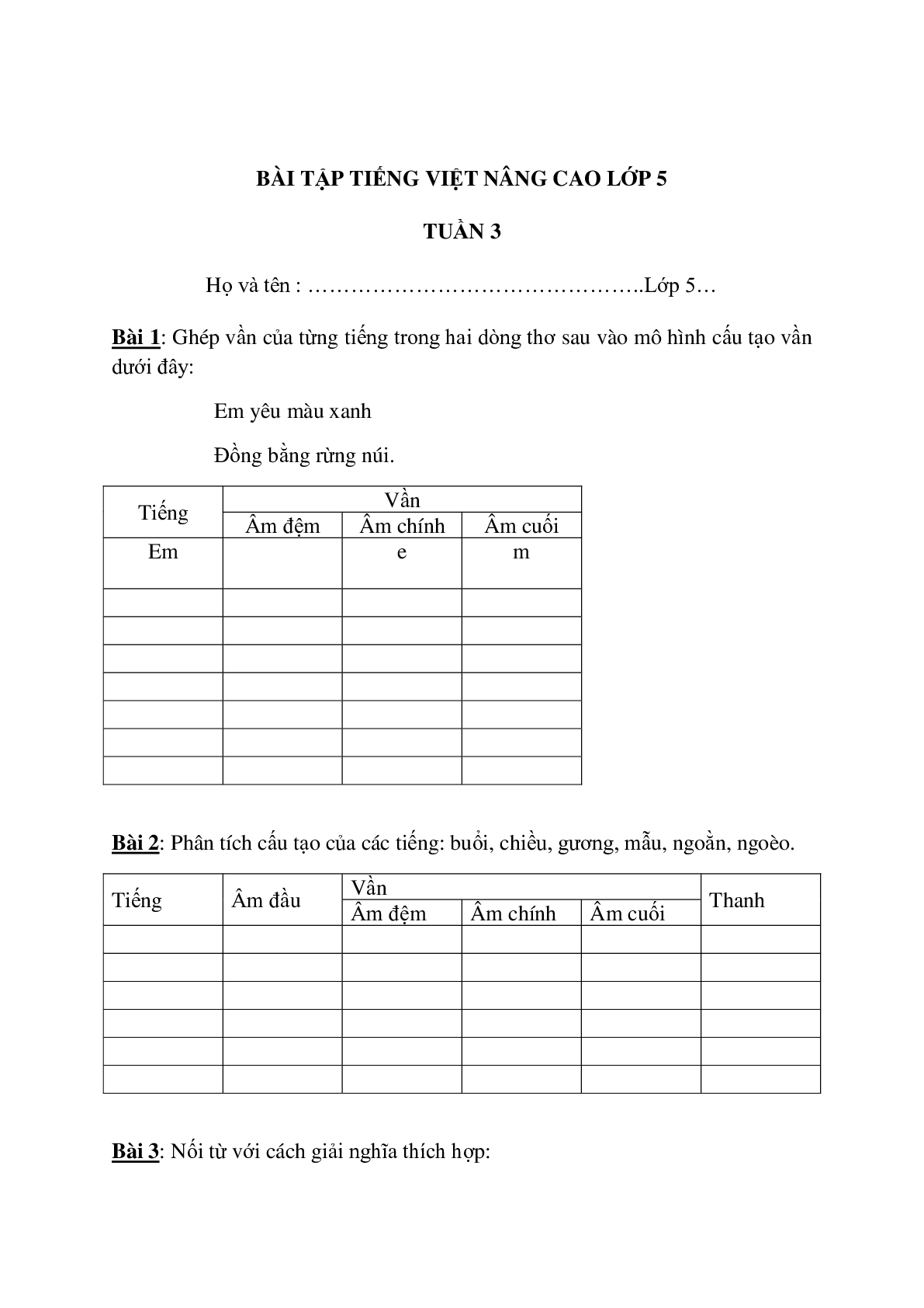 Bài tập nâng cao môn Tiếng Việt lớp 5 (trang 7)