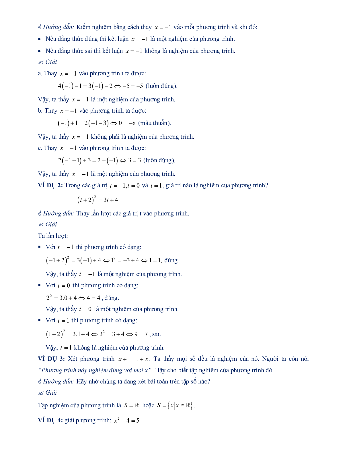 Chuyên đề mở đầu về phương trình (trang 4)