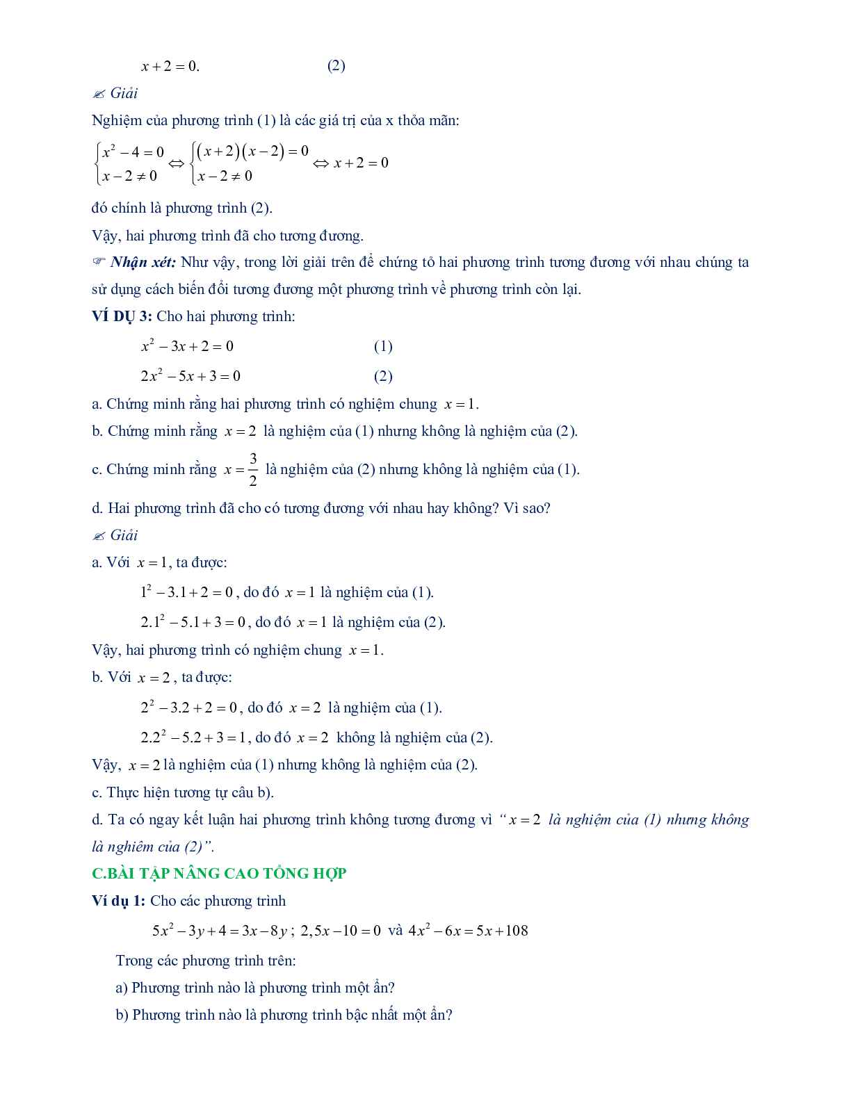 Chuyên đề mở đầu về phương trình (trang 8)