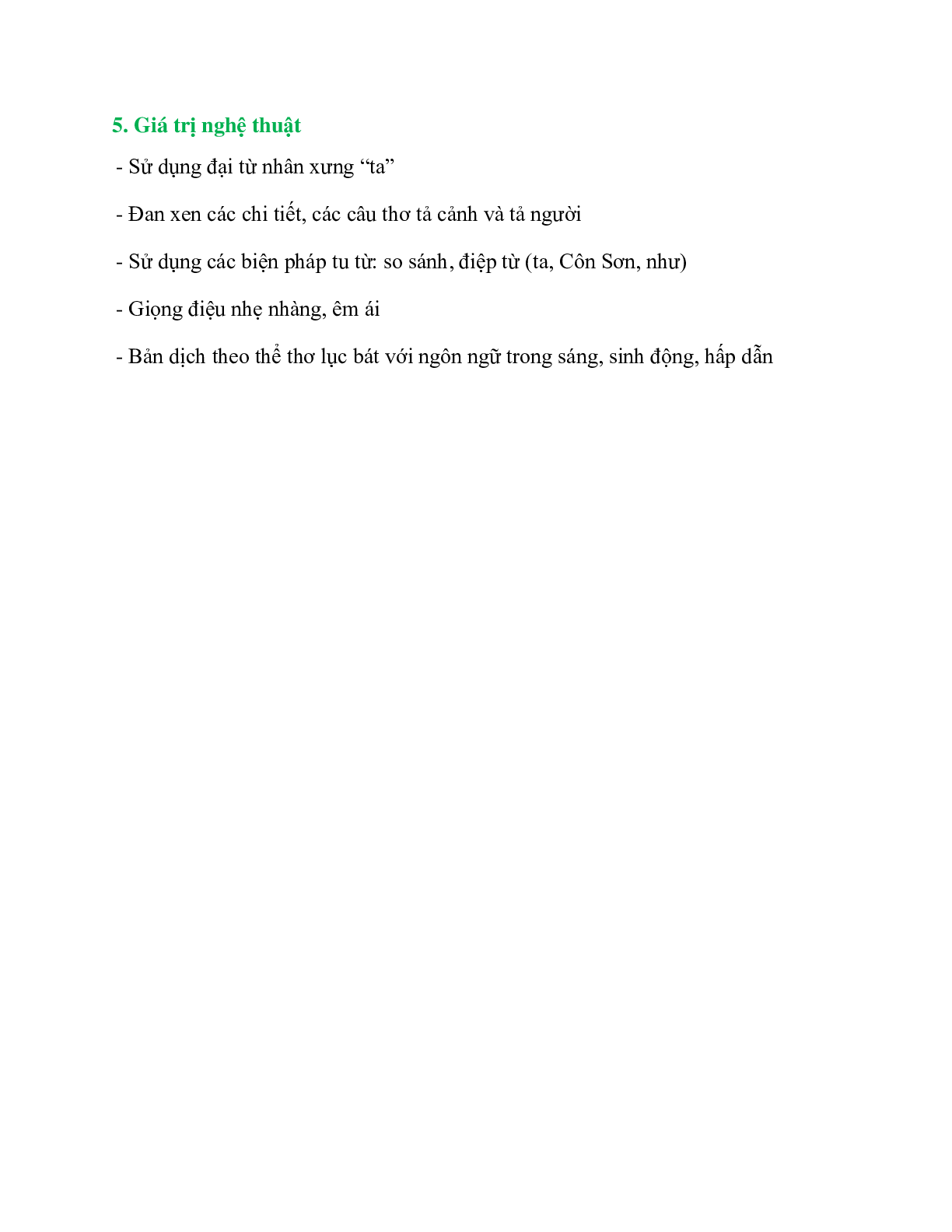 Bài ca Côn Sơn (Côn Sơn ca – trích) – Ngữ văn lớp 7 (trang 2)