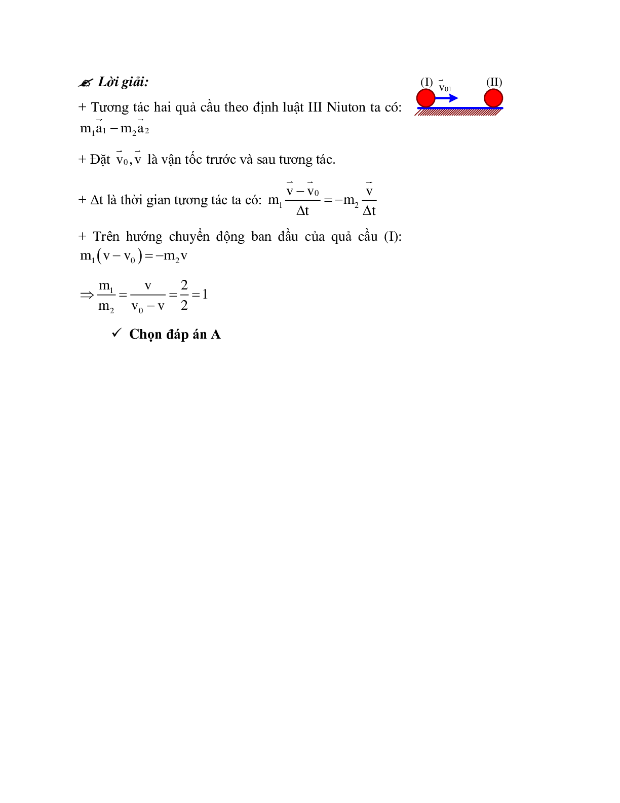 Phương pháp giải và bài tập về Bài toán hai vật va chạm nhau - định luật III Newton chọn lọc (trang 8)
