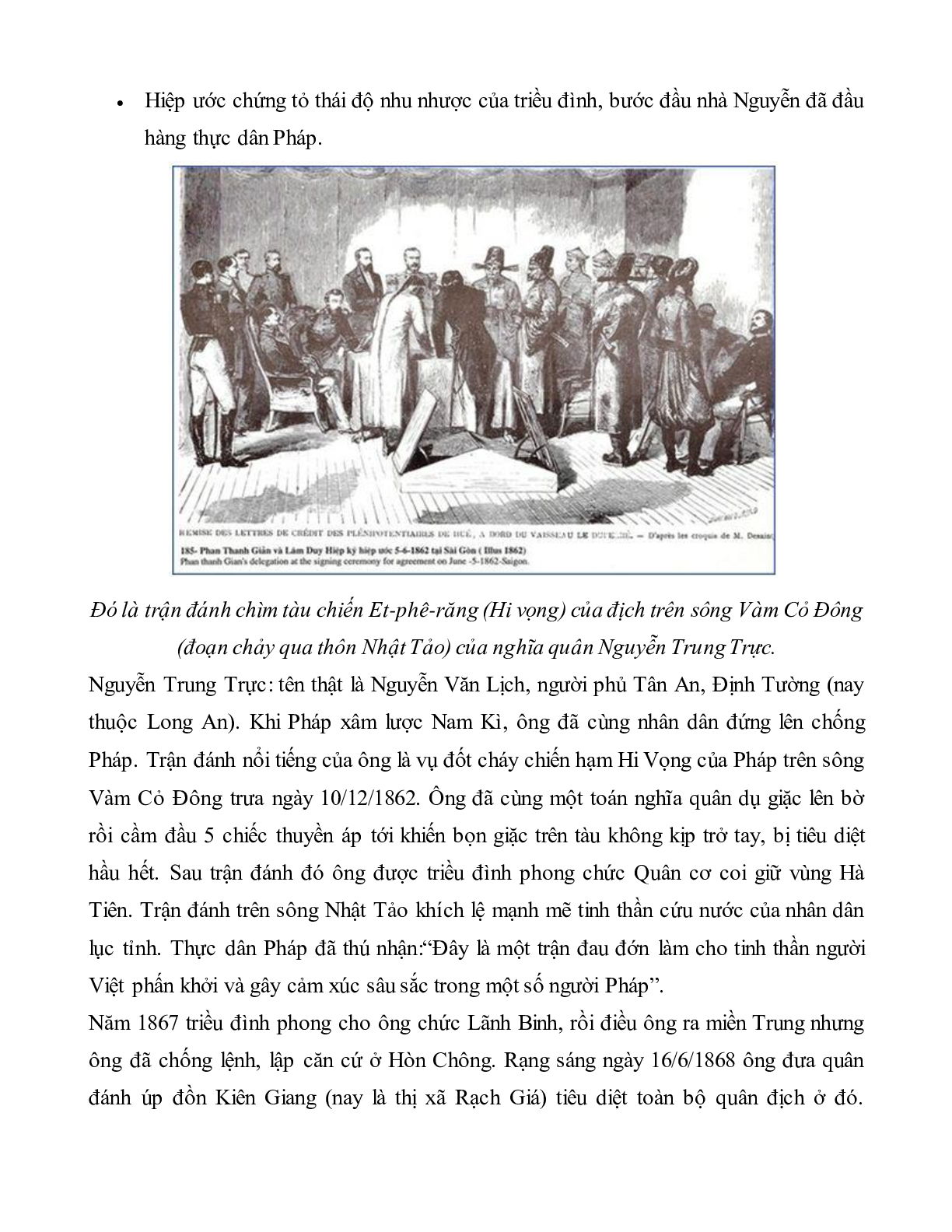Lý thuyết Lịch sử 11: Bài 19: Nhân dân Việt Nam kháng chiến chống Pháp xâm lược (từ năm 1858 đến trước năm 1873) mới nhất (trang 10)