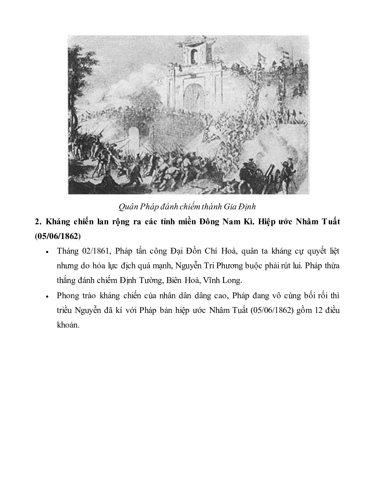 Lý thuyết Lịch sử 11: Bài 19: Nhân dân Việt Nam kháng chiến chống Pháp xâm lược (từ năm 1858 đến trước năm 1873) mới nhất (trang 8)
