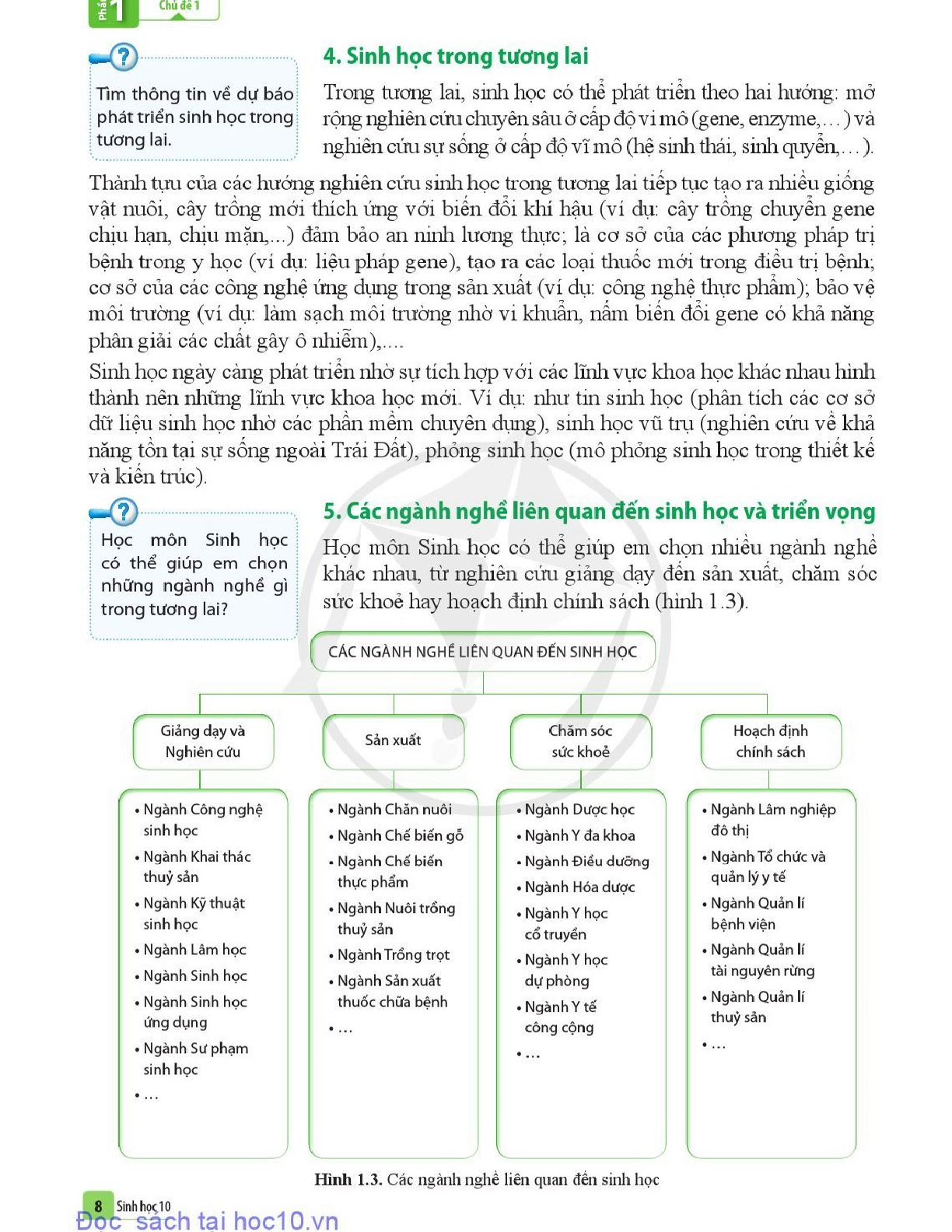 Sinh học lớp 10 Cánh diều pdf (trang 9)