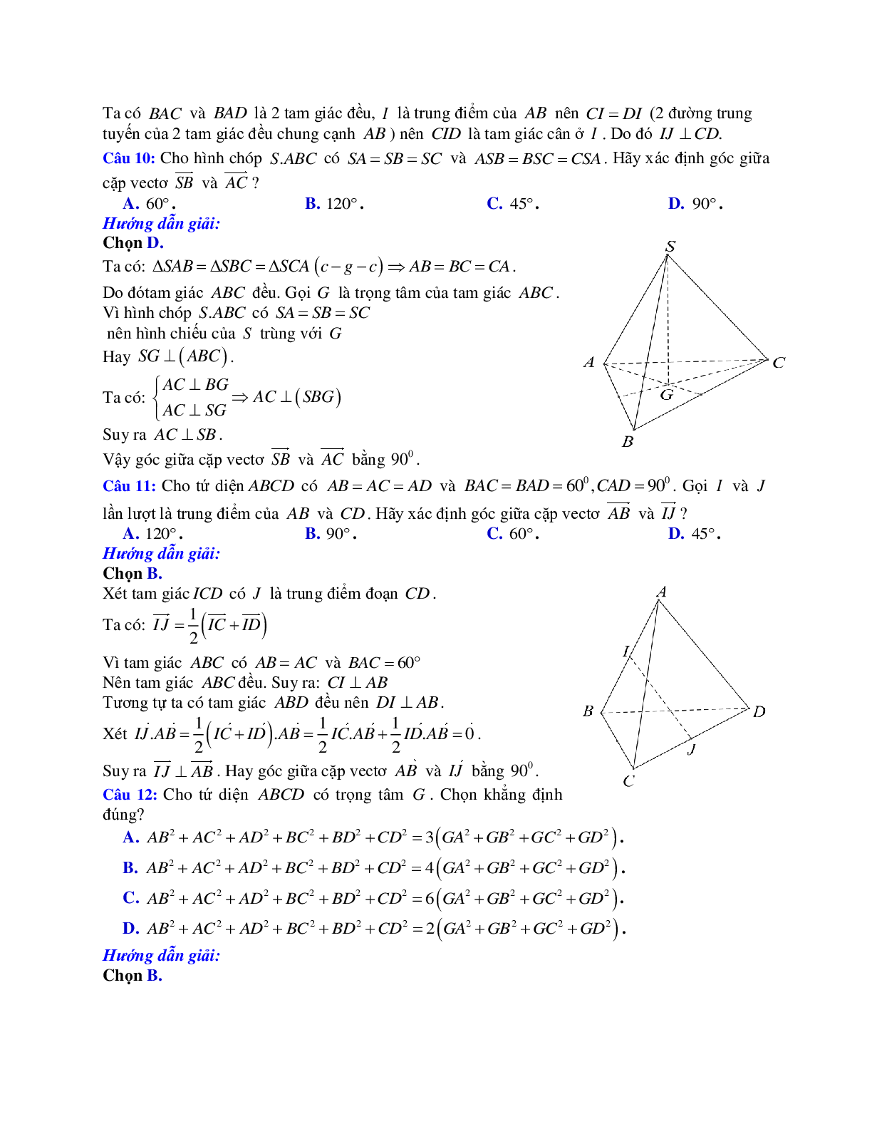 Phương pháp giải và bài tập về Cách tính góc giữa hai đường thẳng (trang 5)